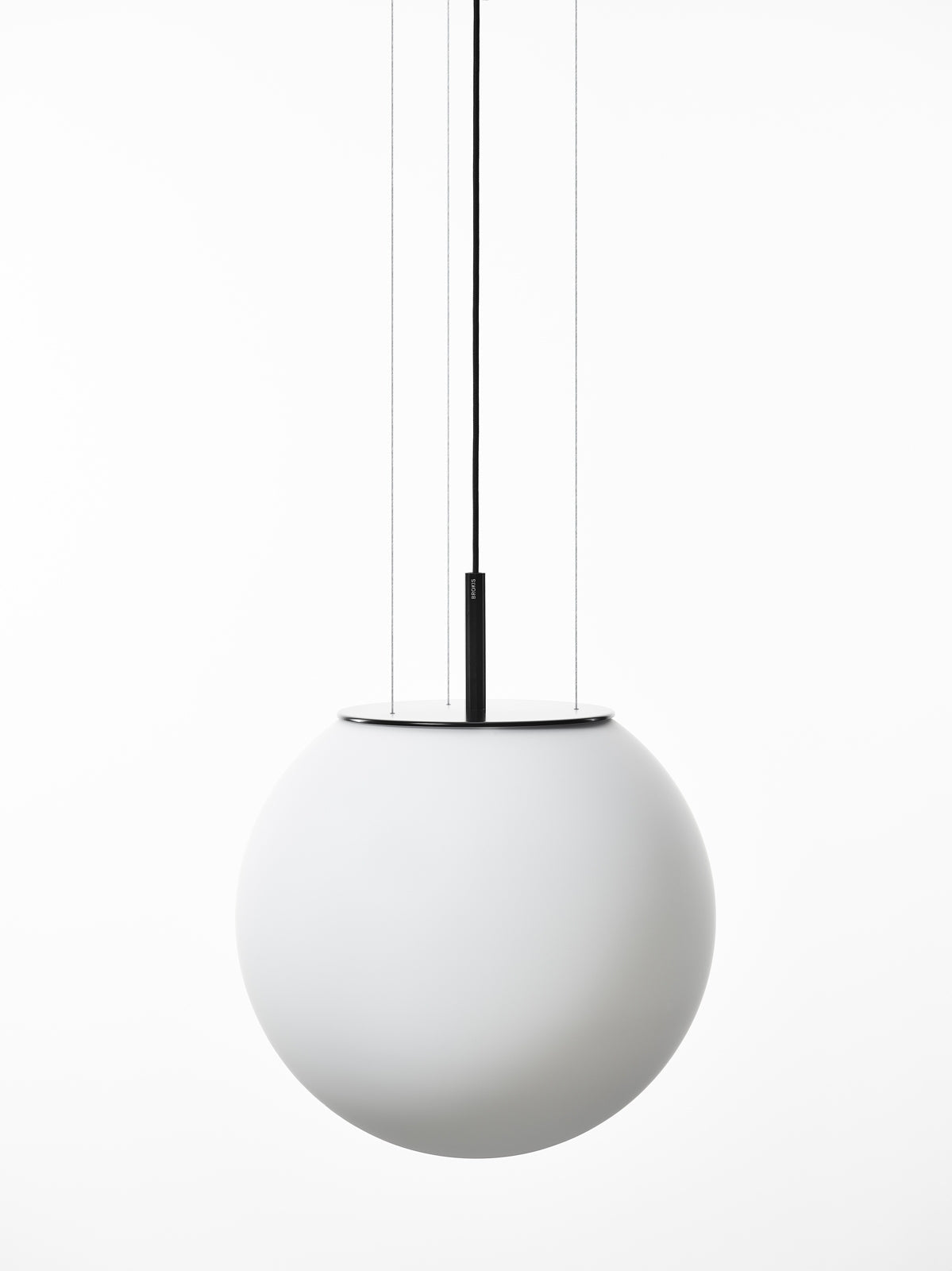 Hanging lamp sphere matte glass