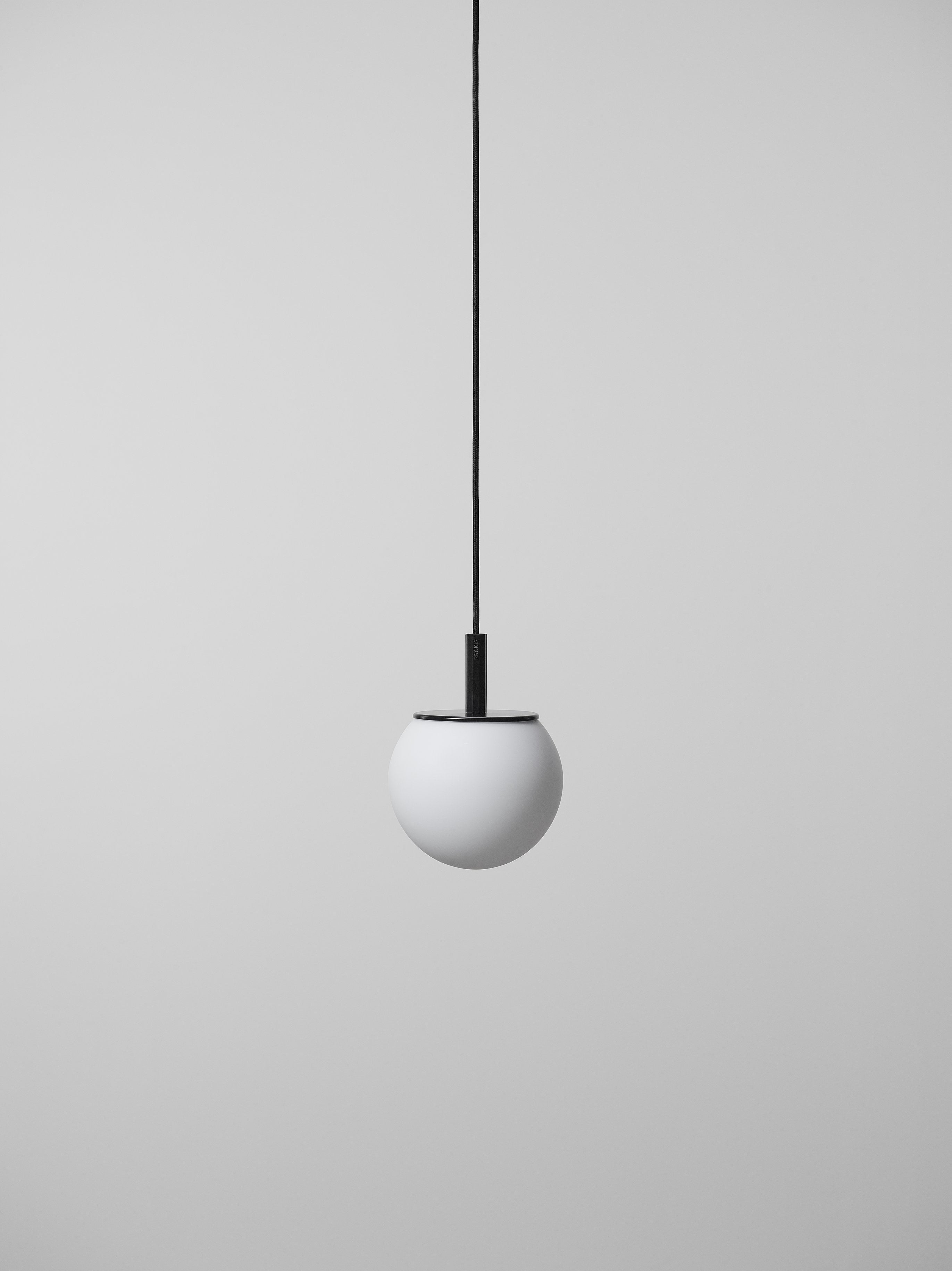 Hanging lamp sphere matte glass