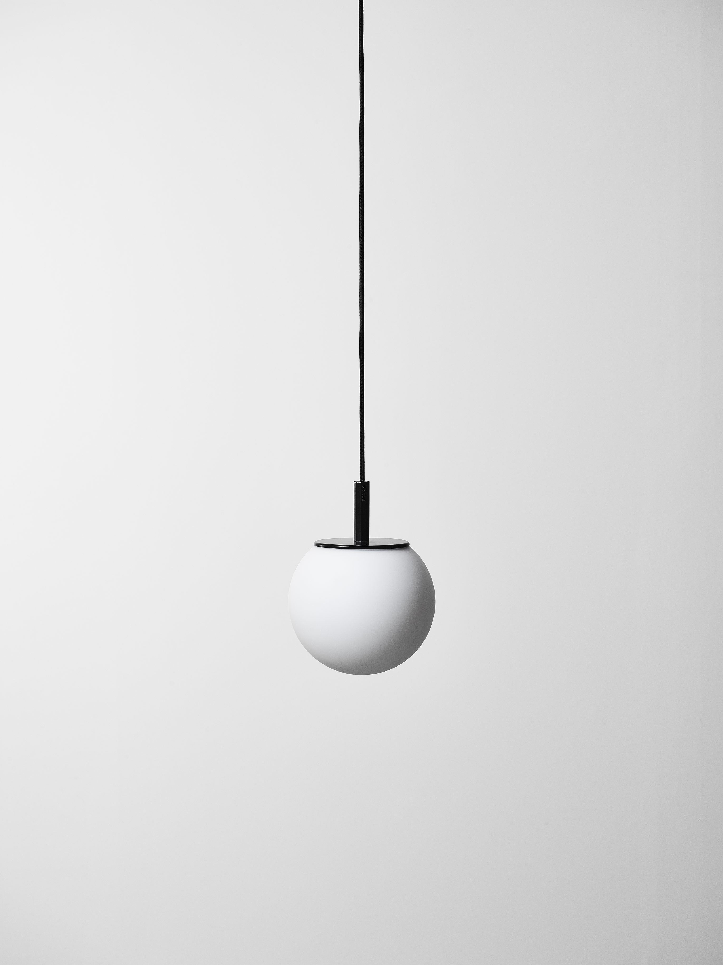 Hanging lamp sphere matte glass