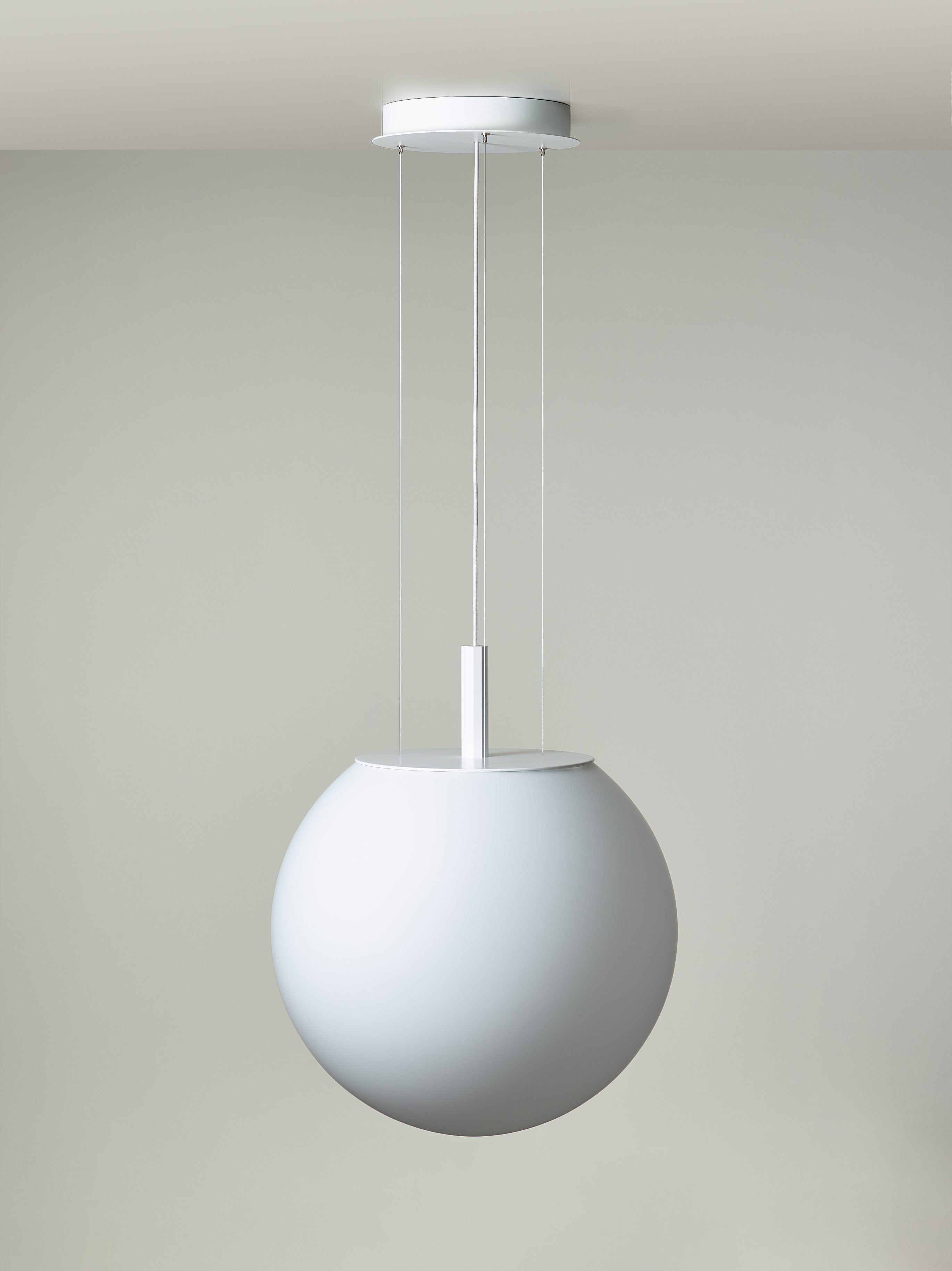 Hanging lamp sphere matte glass