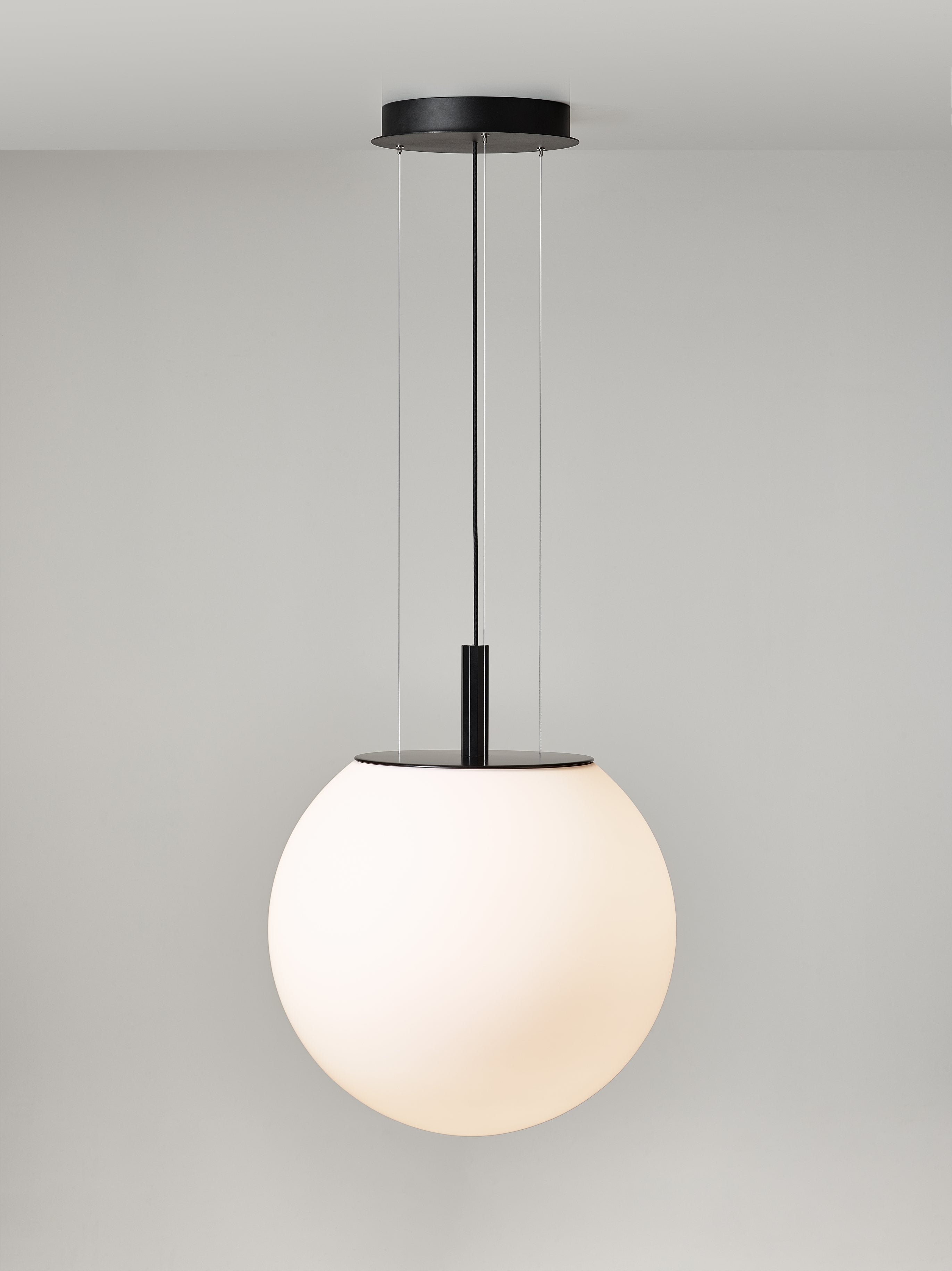 Hanging lamp sphere matte glass