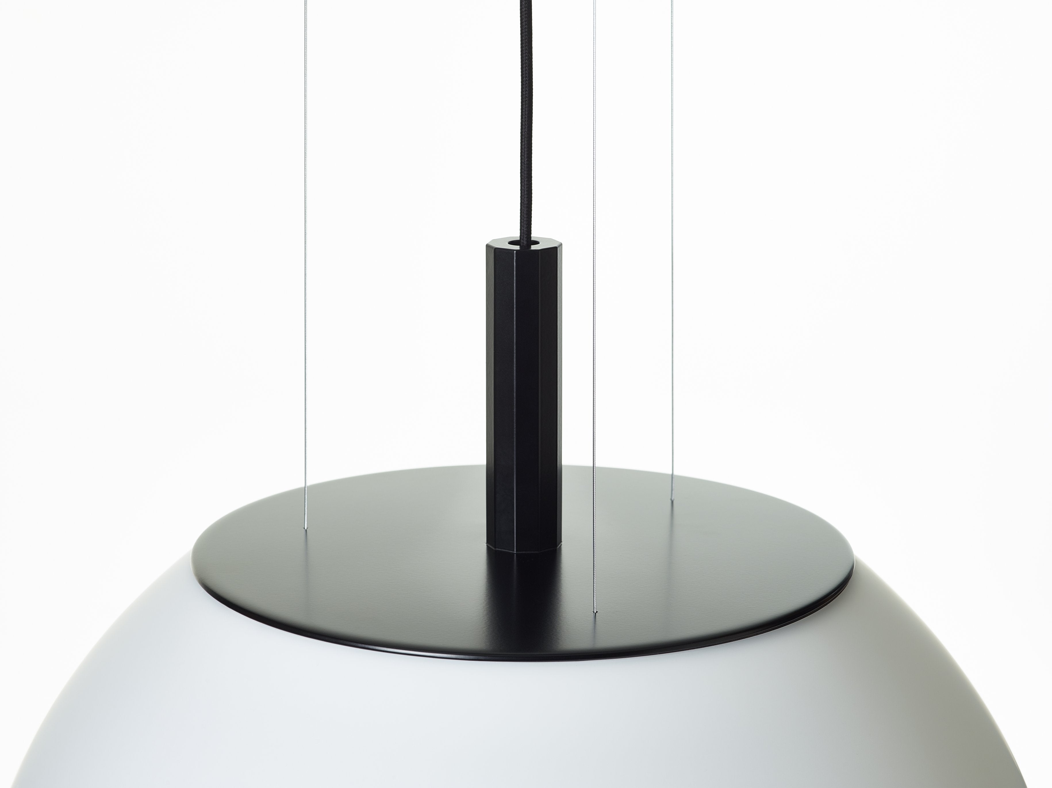 Hanging lamp sphere matte glass