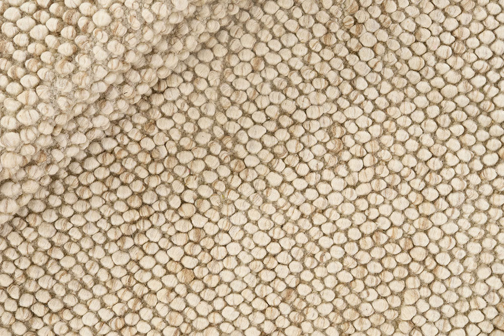 Bubbles beige beige round rug