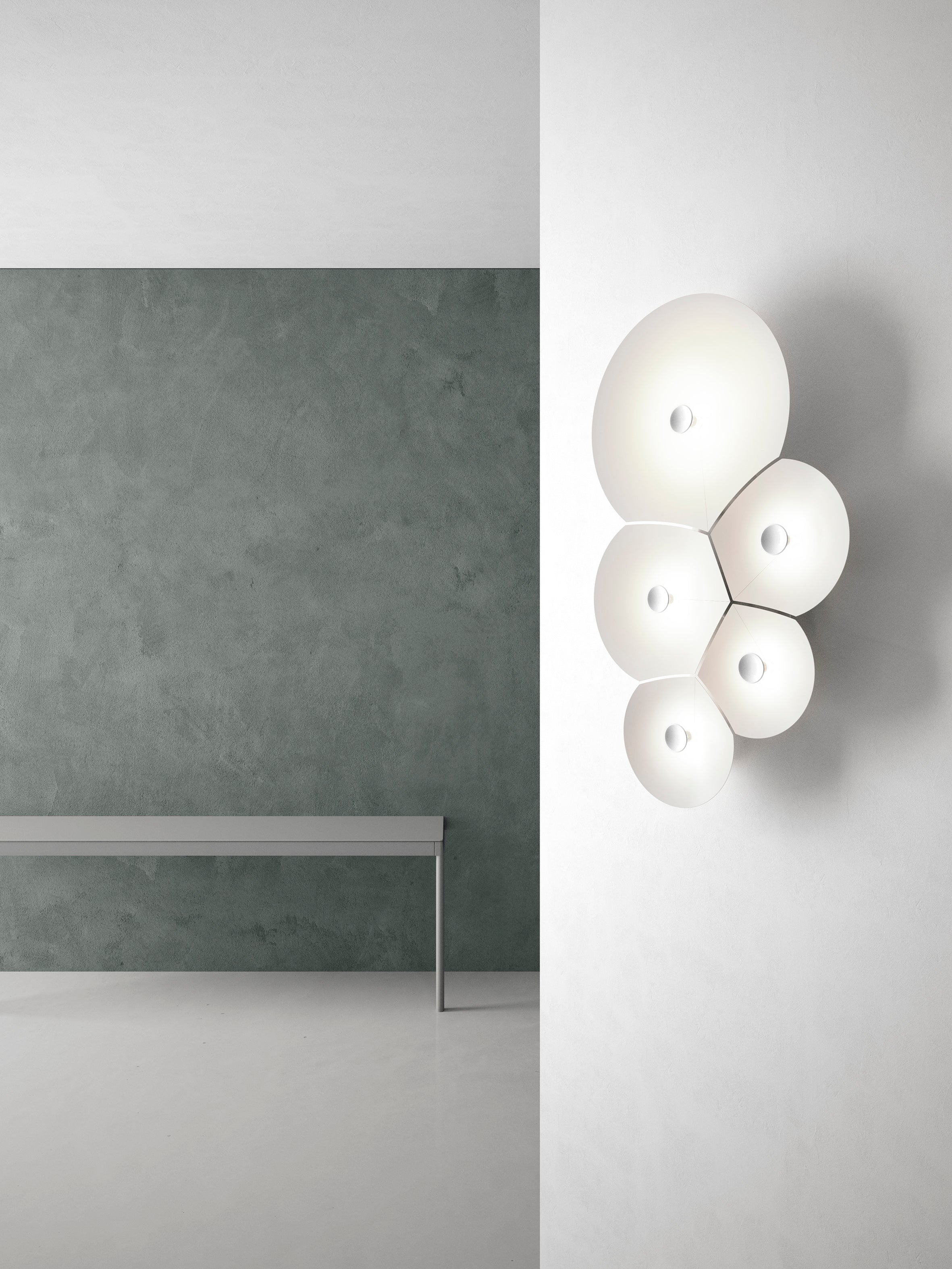 Bulbullia white wall lamp