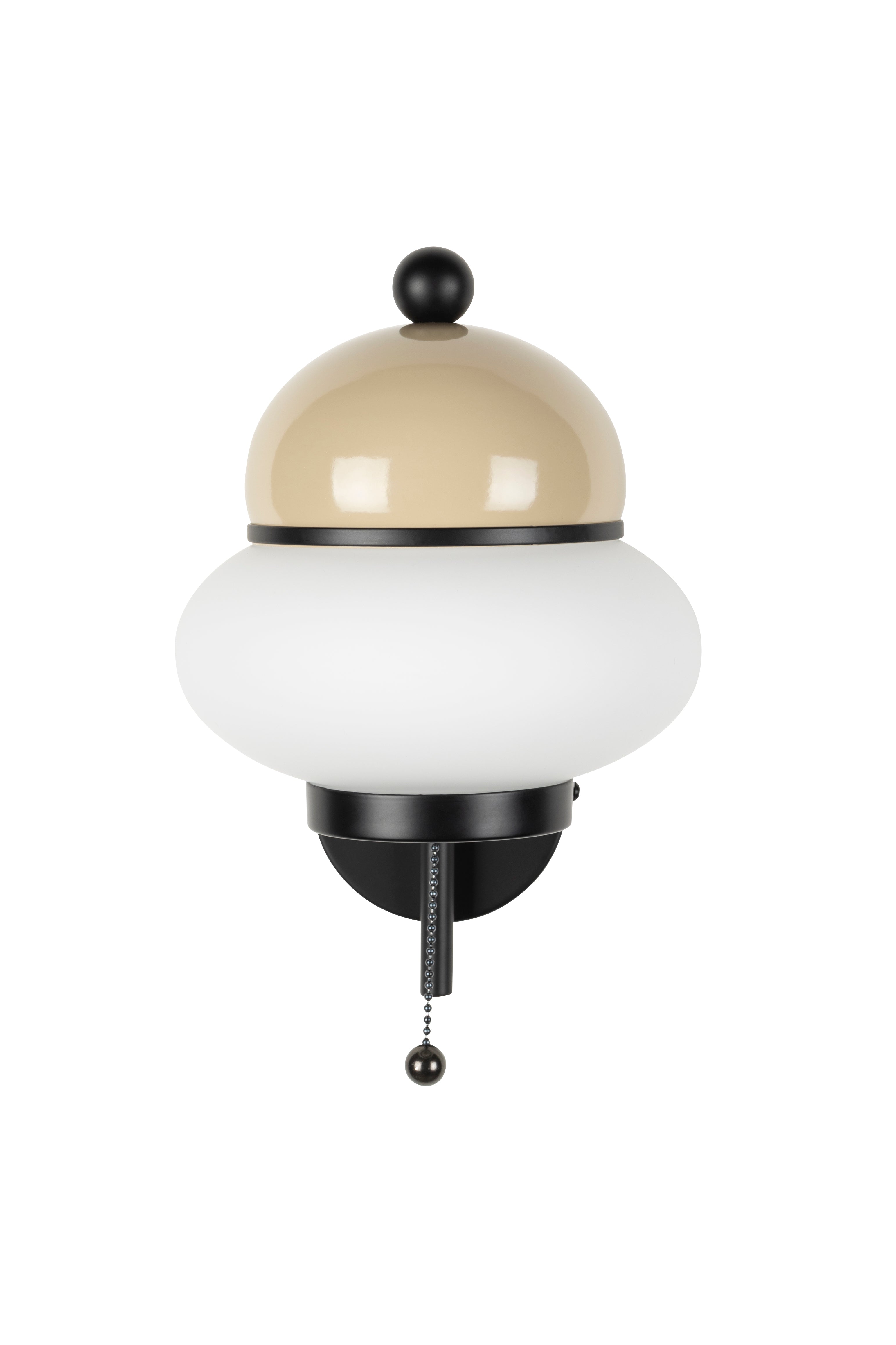 BUMBLE wall lamp in beige with black finish