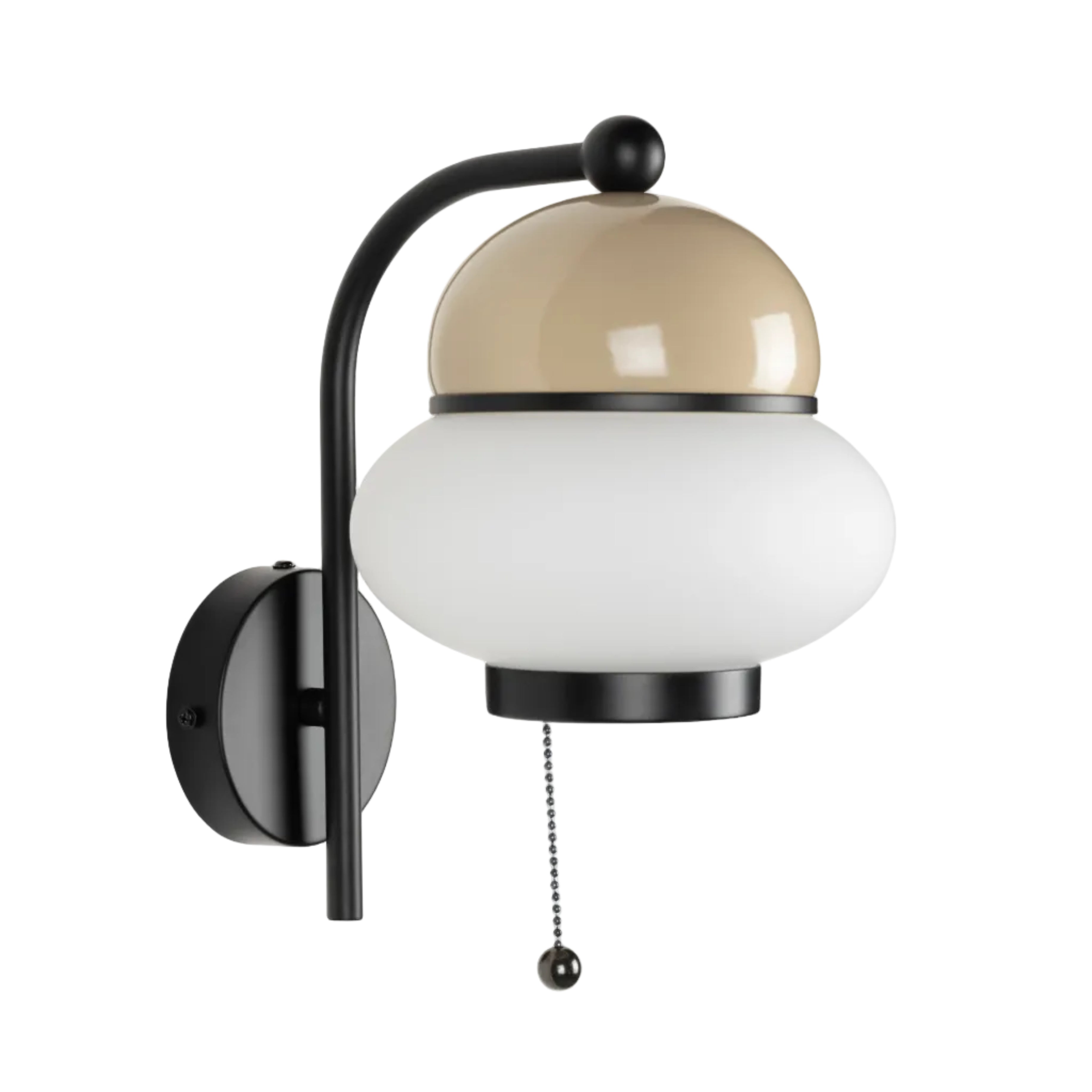 BUMBLE wall lamp in beige with black finish