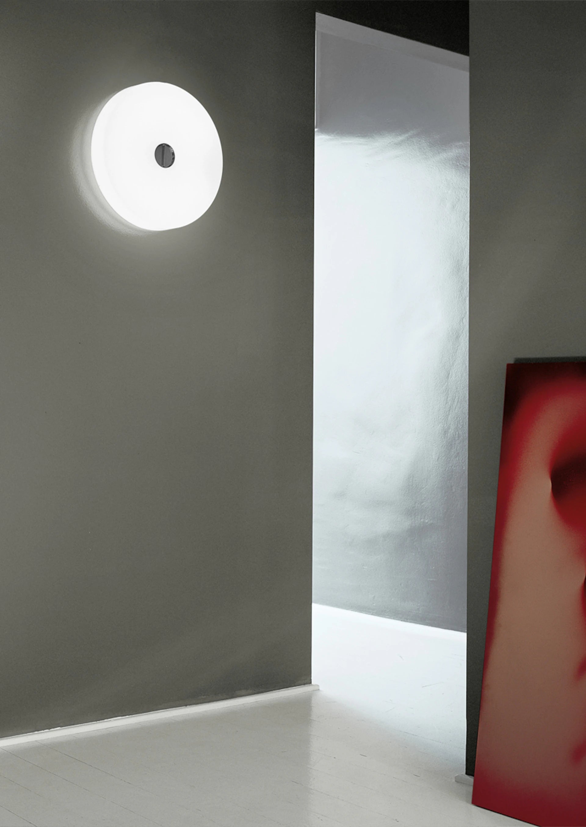 Ceiling BUTTON opal glass