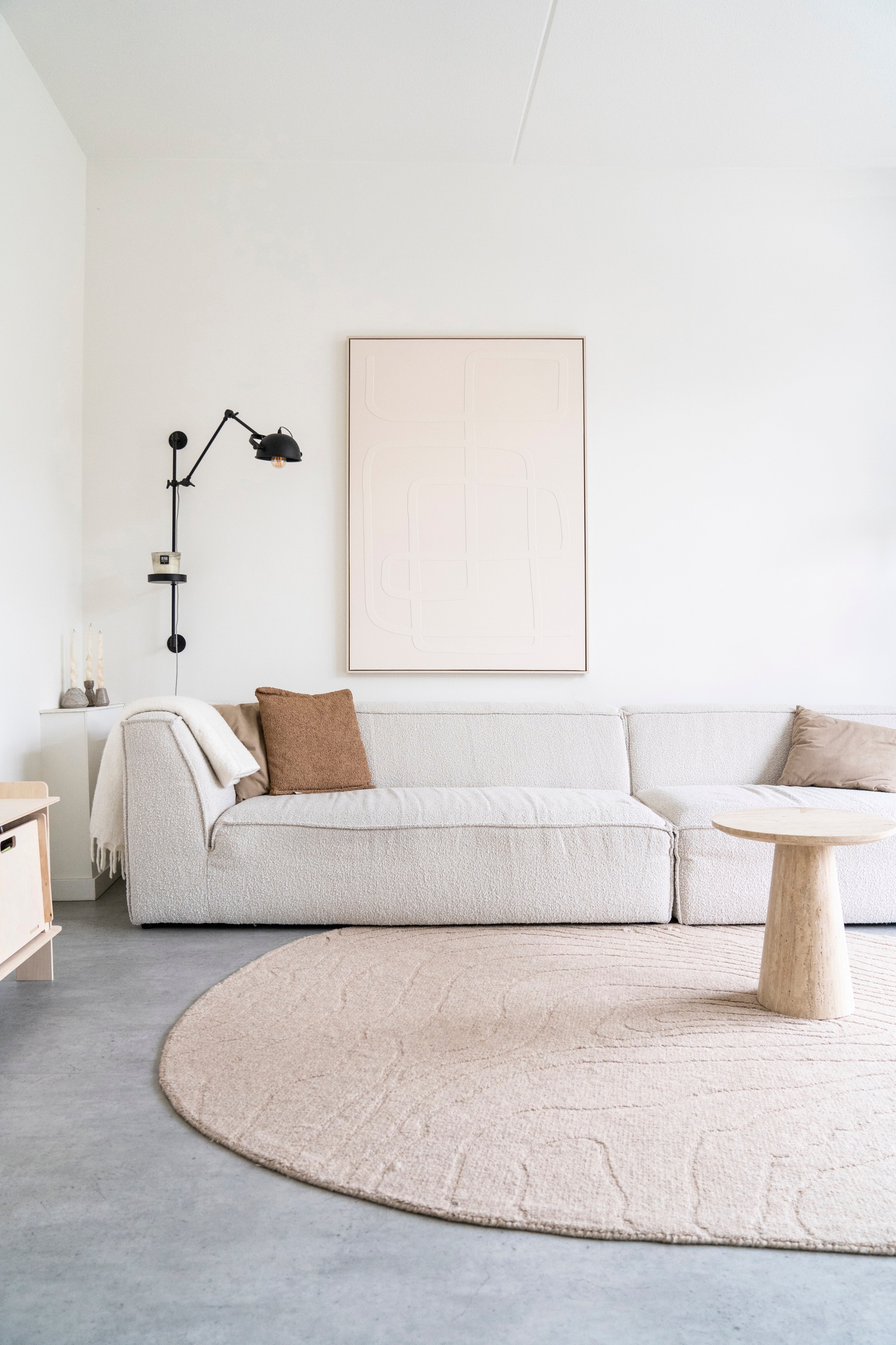 Beige PEBBLE rug