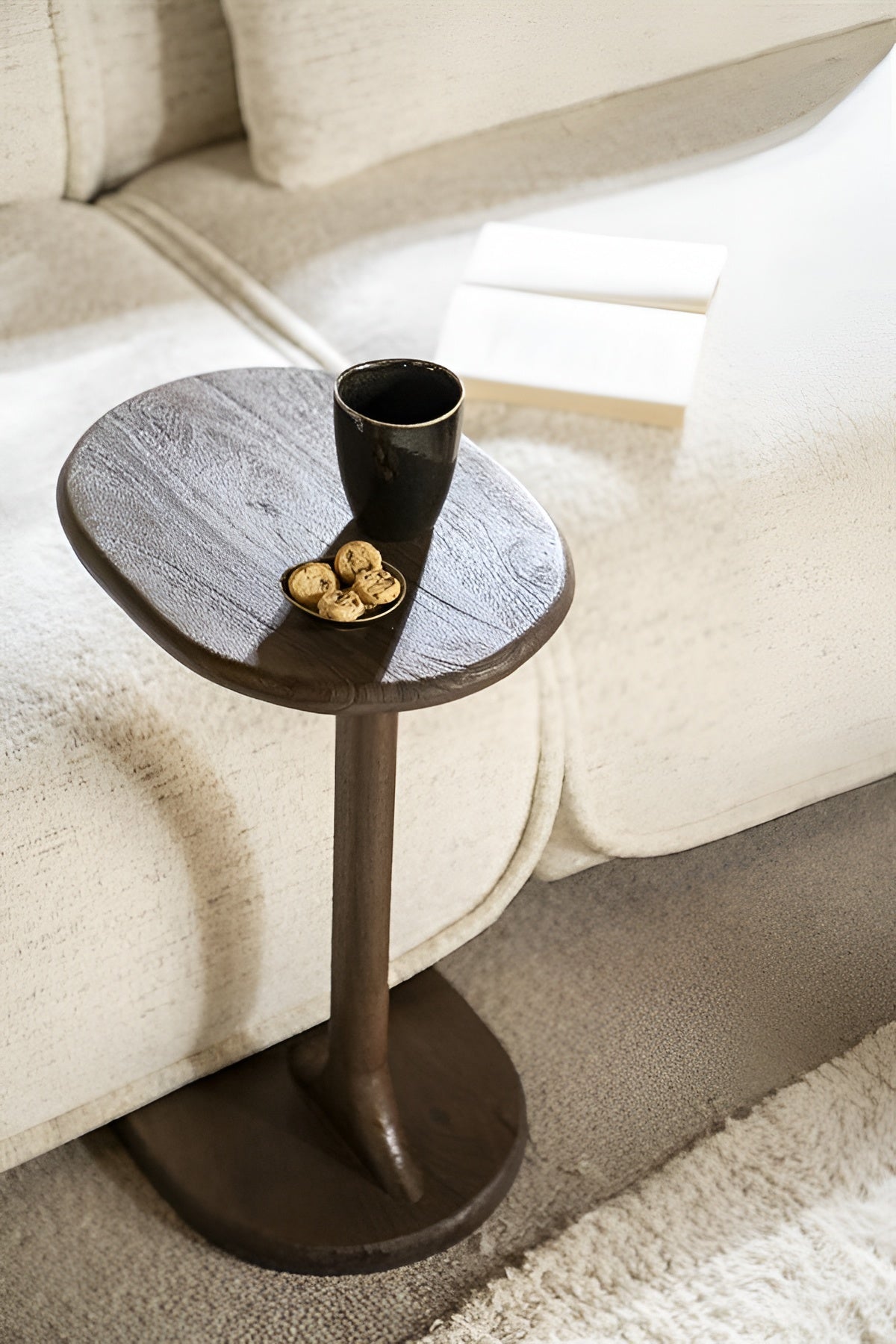 Beistelltisch FENIX schwarzes Mangoholz