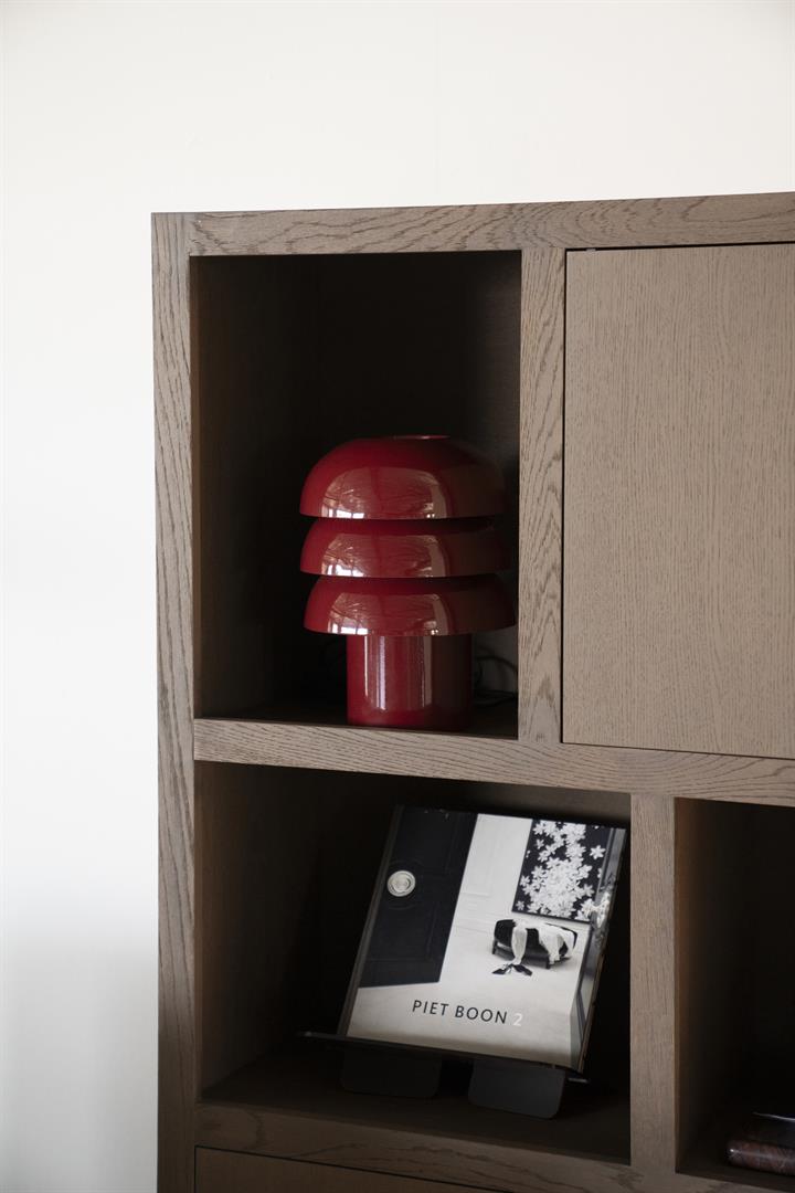 CURO burgundy table lamp