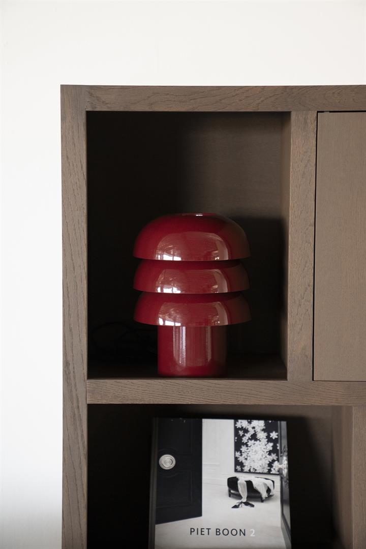 Tischlampe CURO burgunderrot