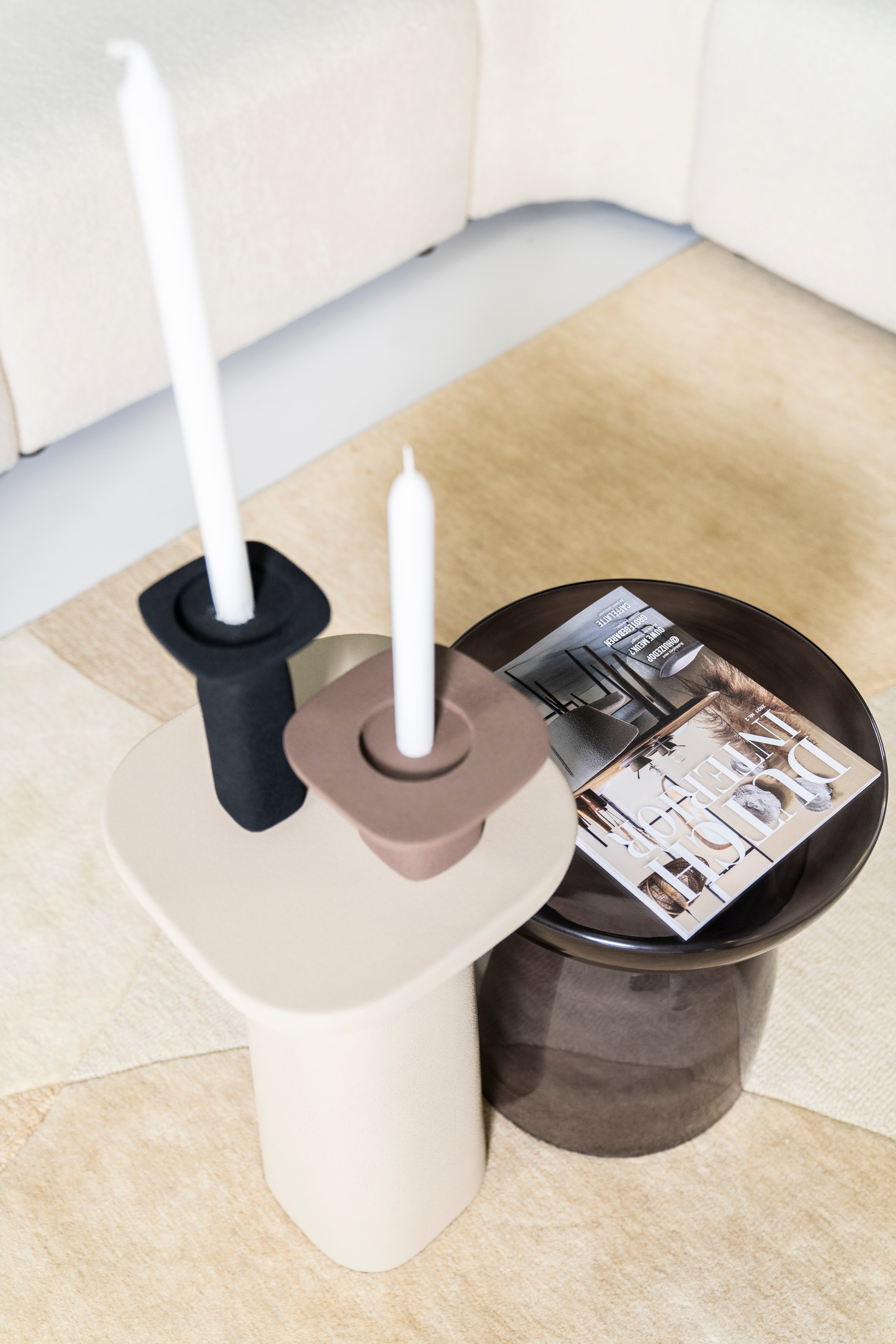 SQUAND Beige Side Table