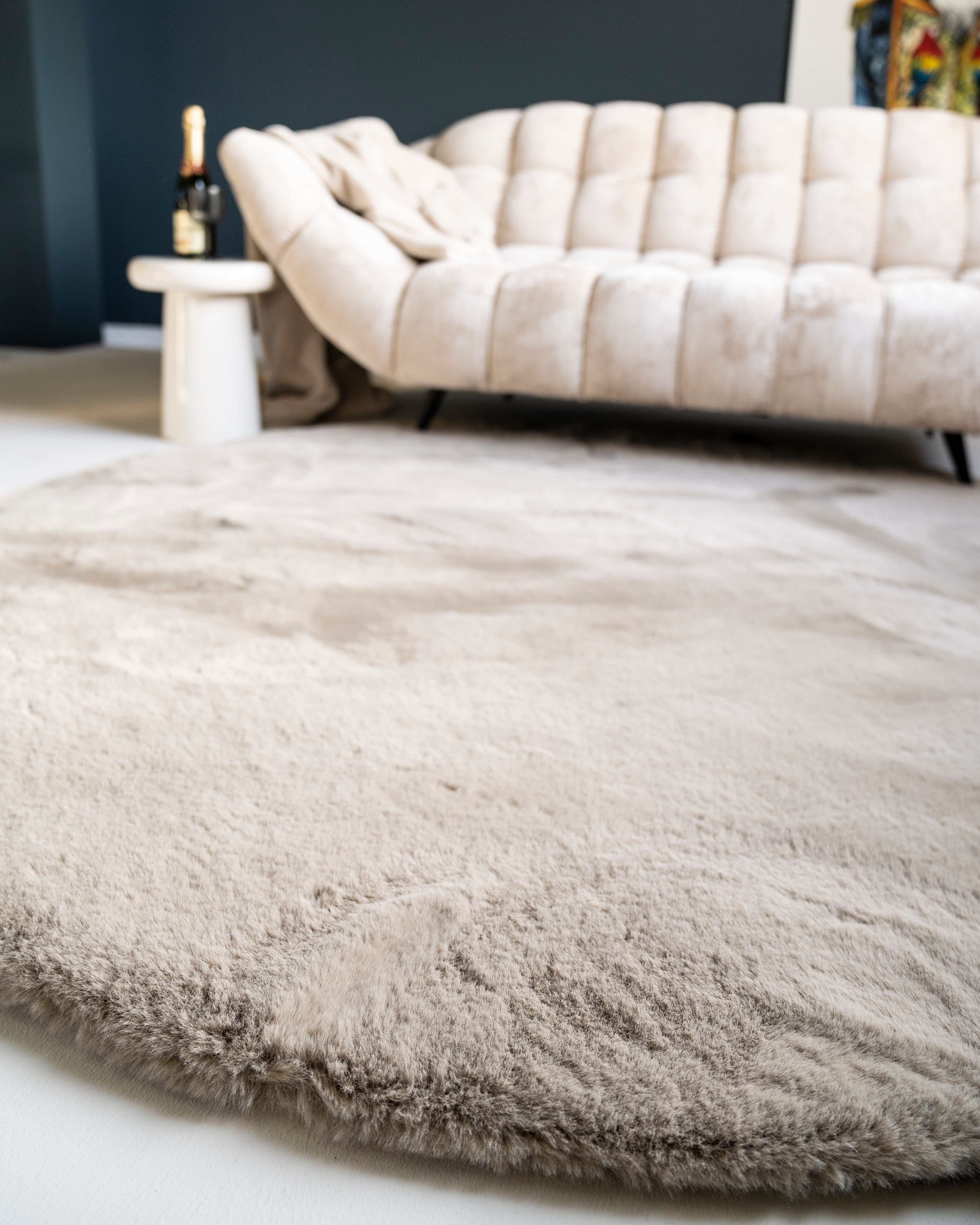 ZENA round rug gray
