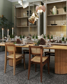 C-CHAIR Stuhl, Eichenholz mit Geflecht