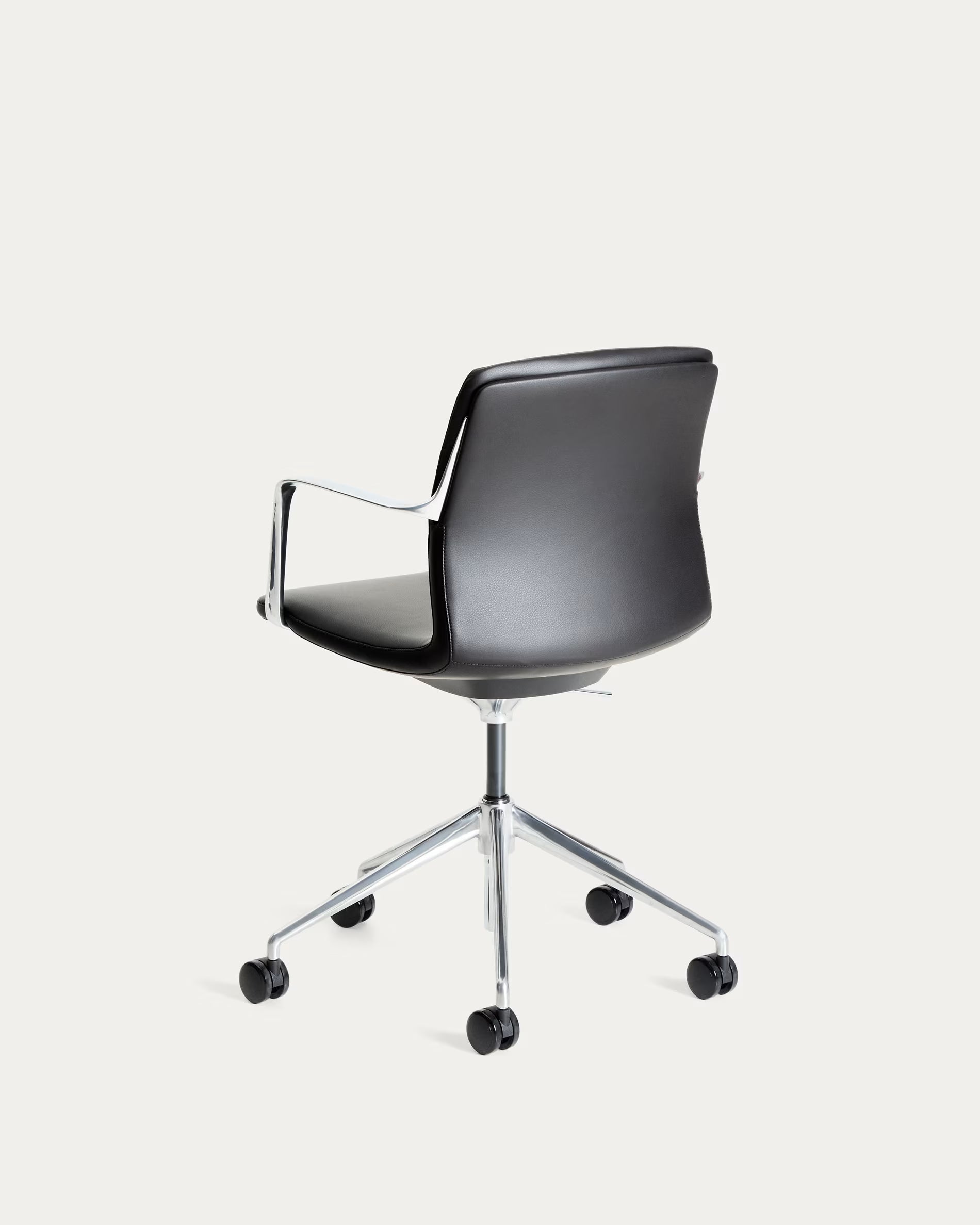 NERLAN office chair black with silver base