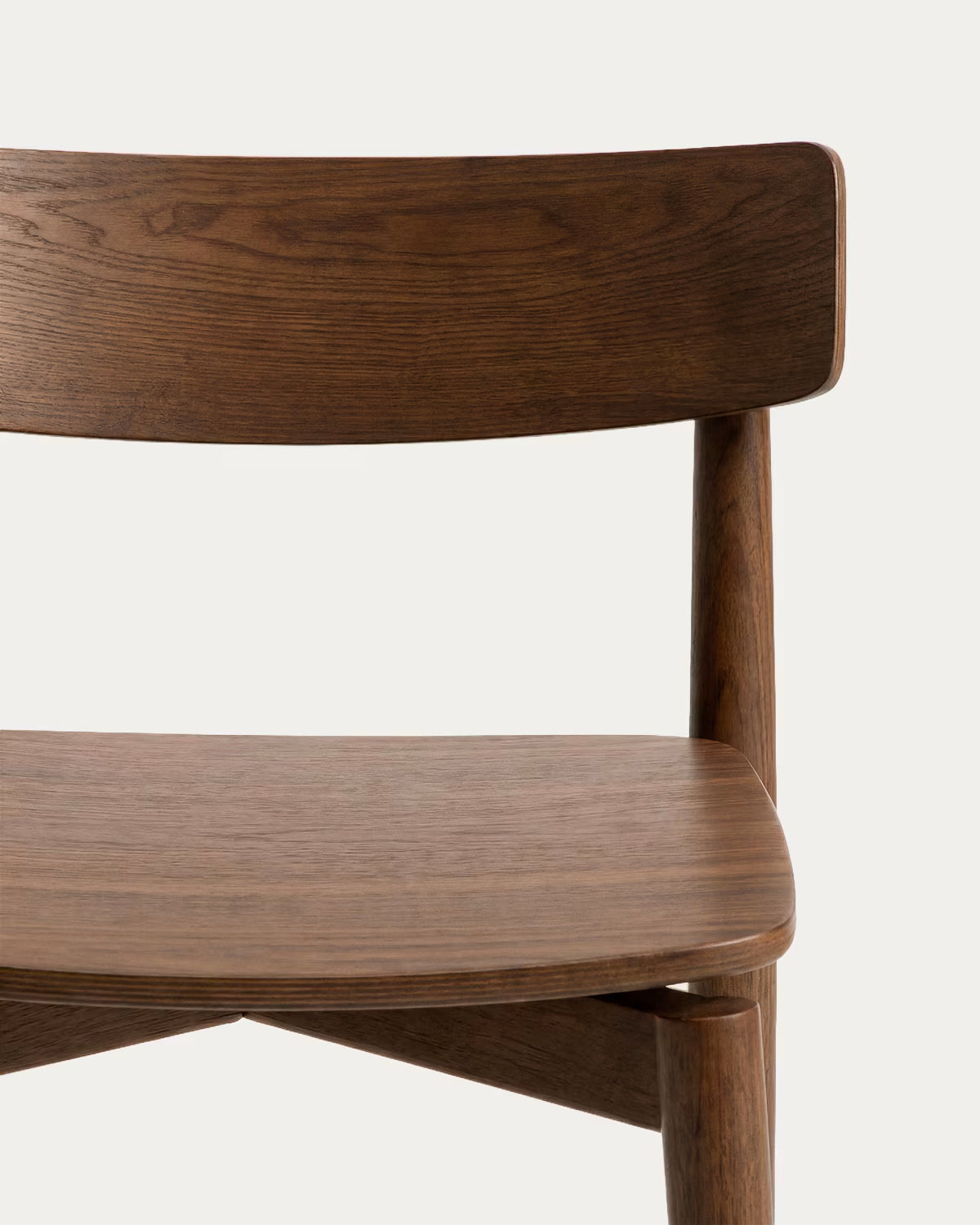 EVERA bar stool in dark oak veneer