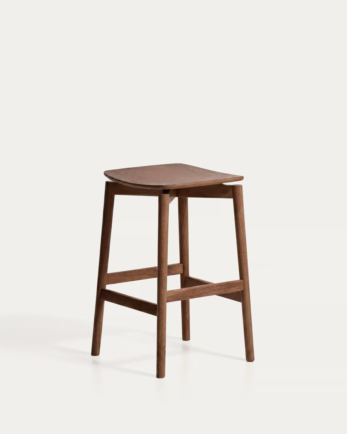 EVERA stool in dark oak veneer