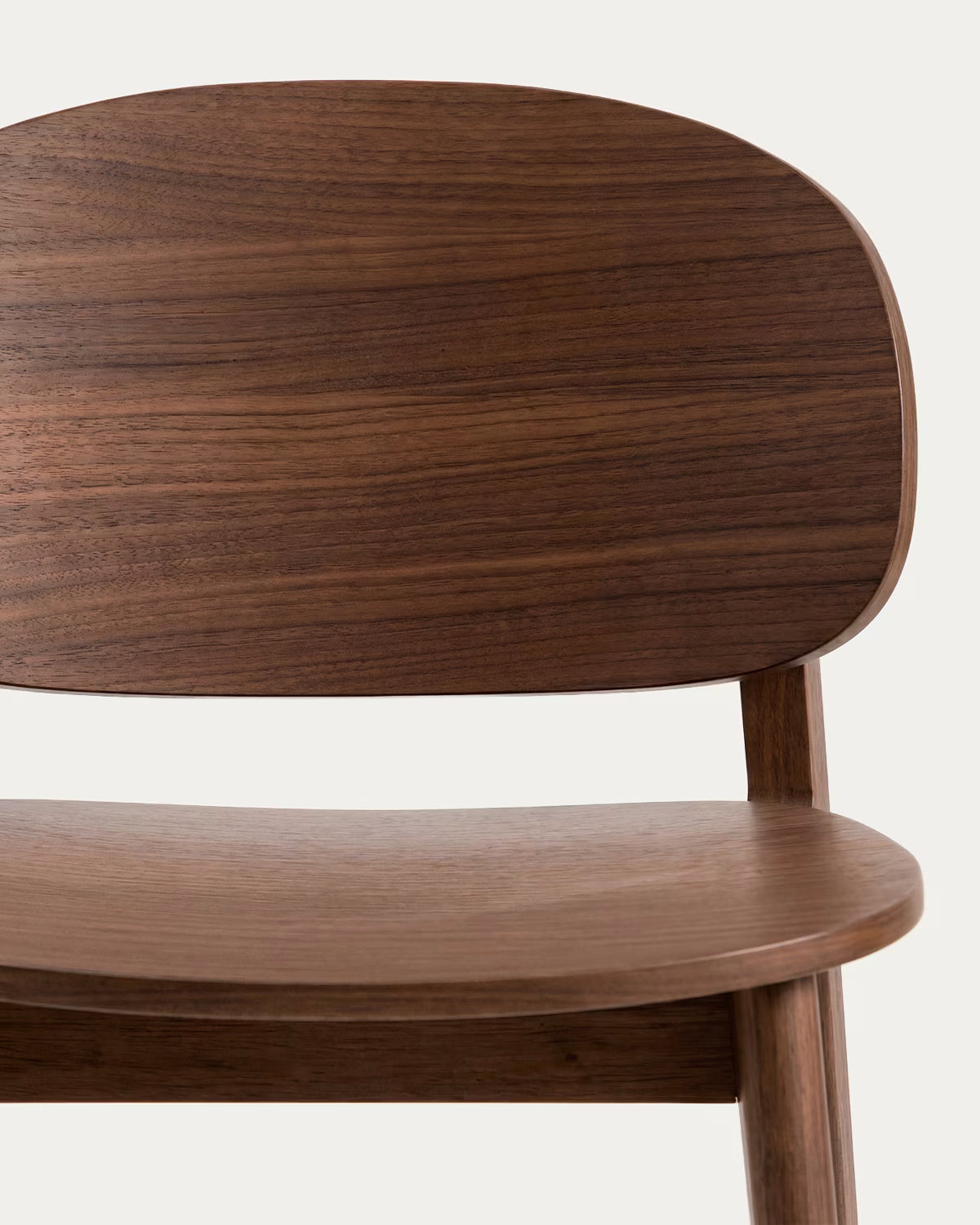 LUDARA Bar Stool in Dark Oak Veneer