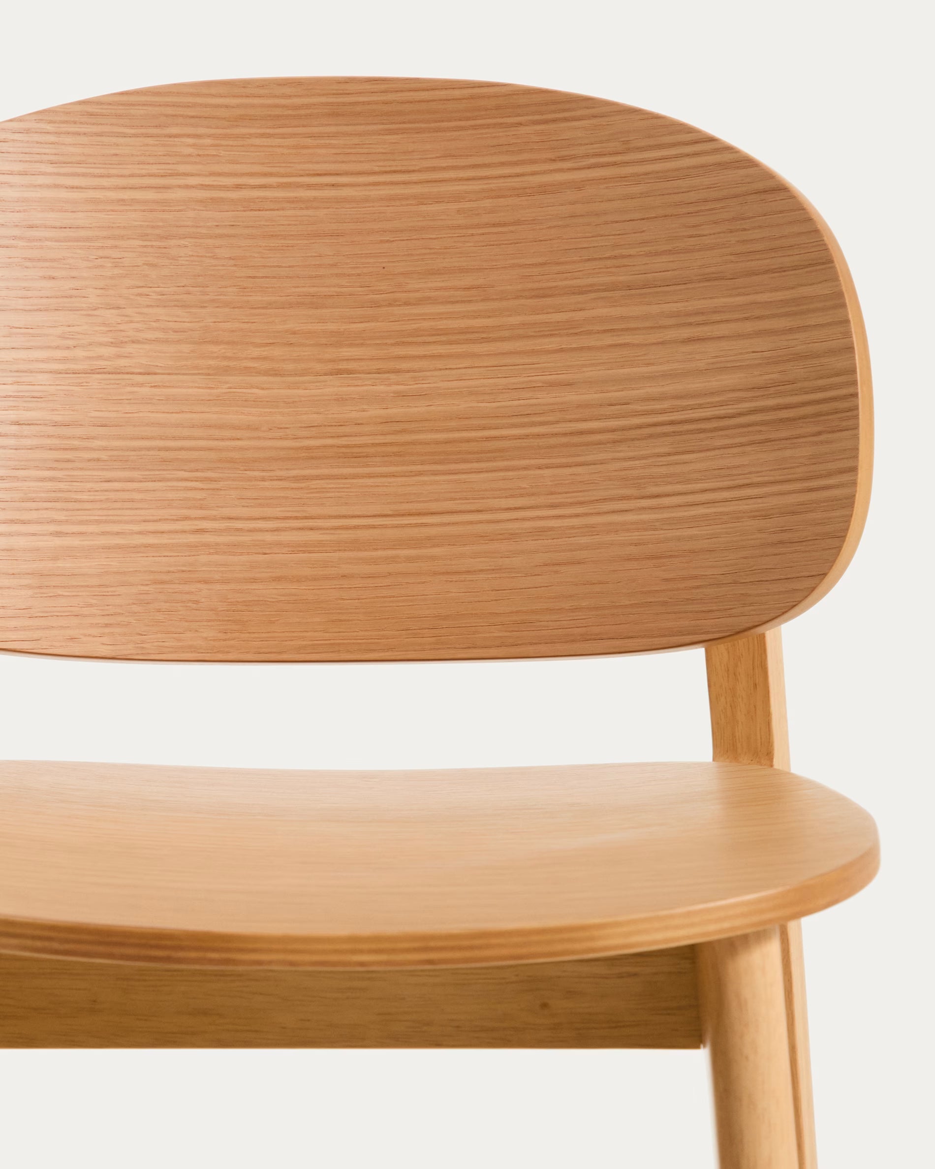 LUDARA Bar Stool with Oak Veneer