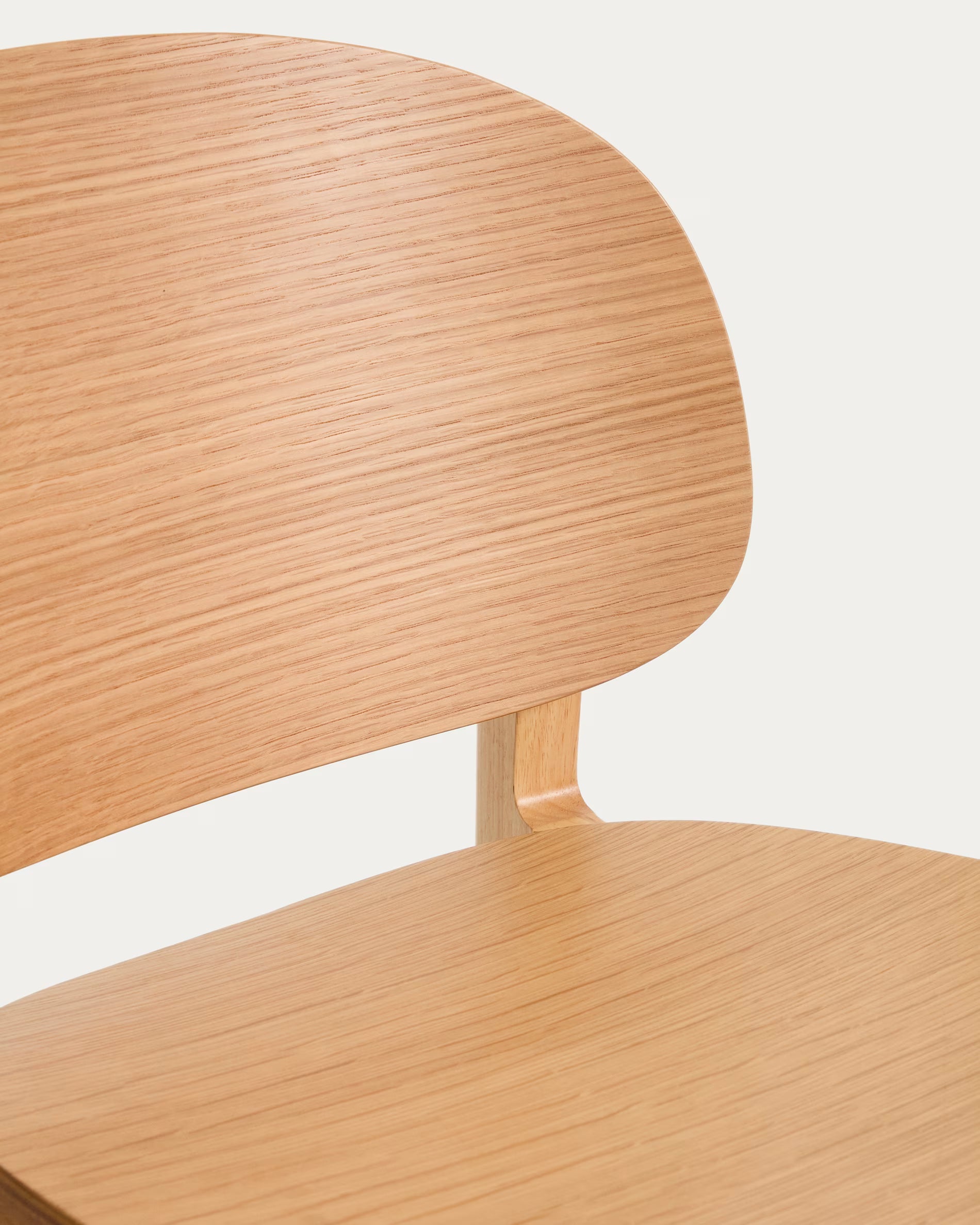 LUDARA Bar Stool with Oak Veneer