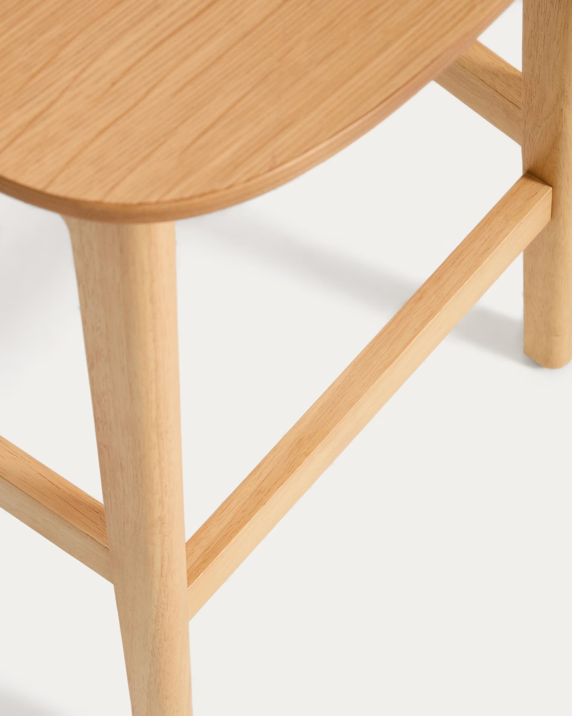 LUDARA Bar Stool with Oak Veneer