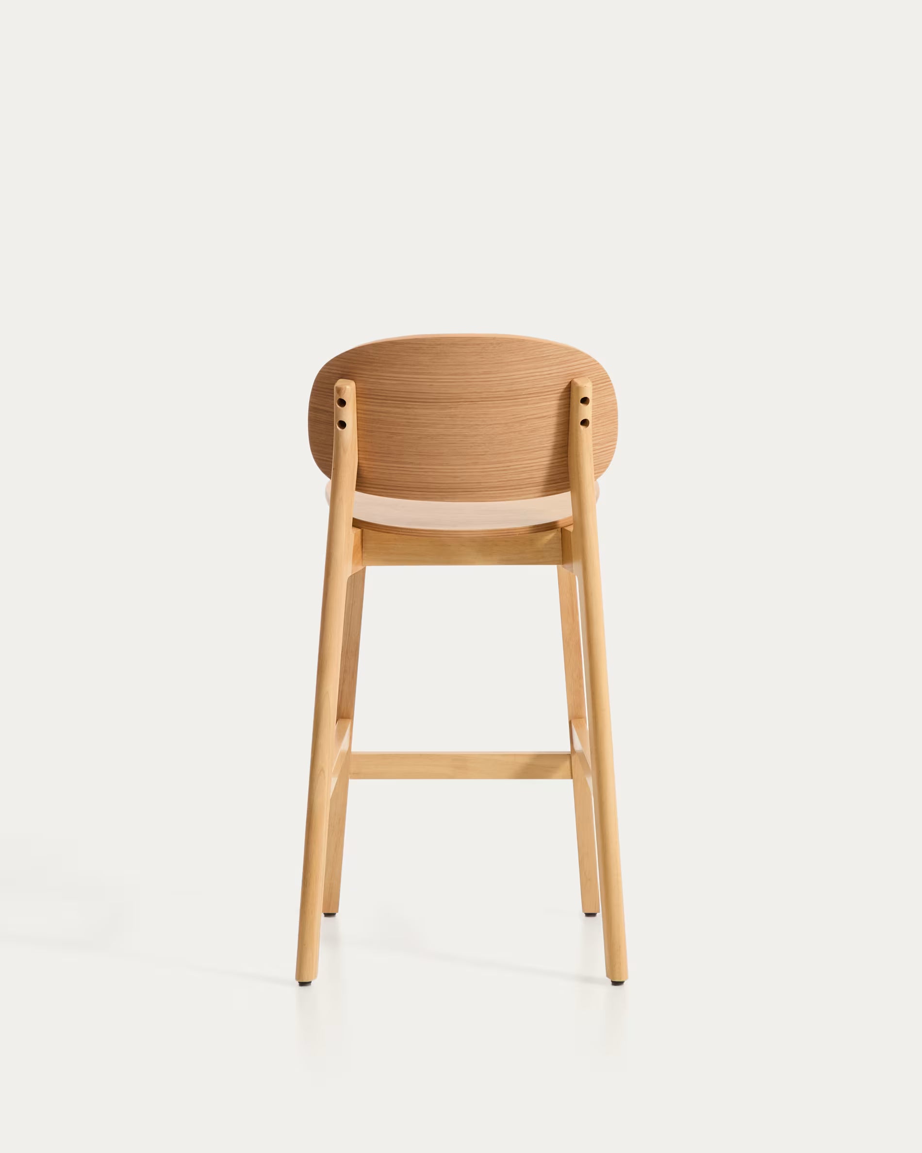 LUDARA Bar Stool with Oak Veneer