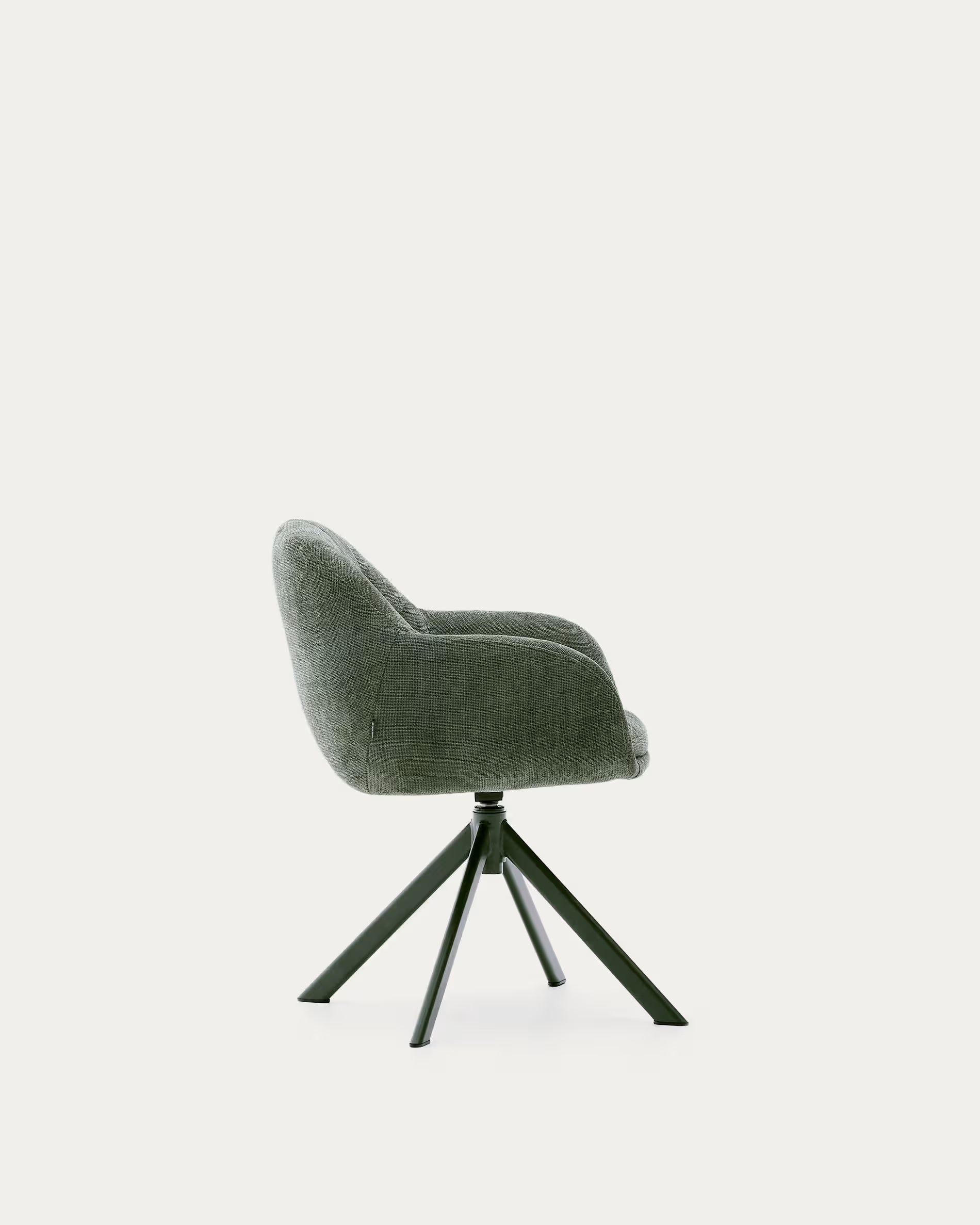 DORINA Green Chenille Swivel Chair