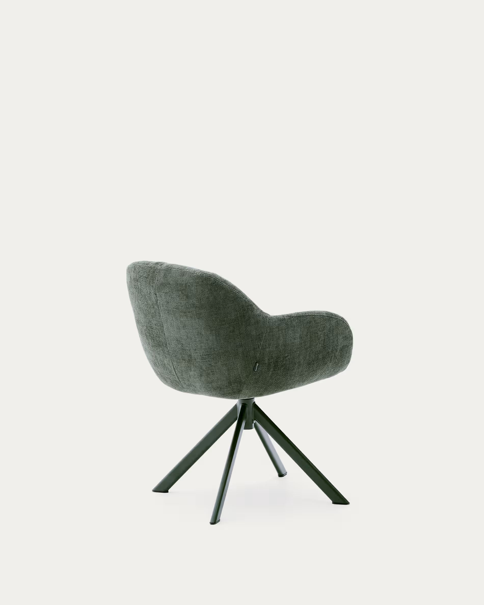 DORINA Green Chenille Swivel Chair