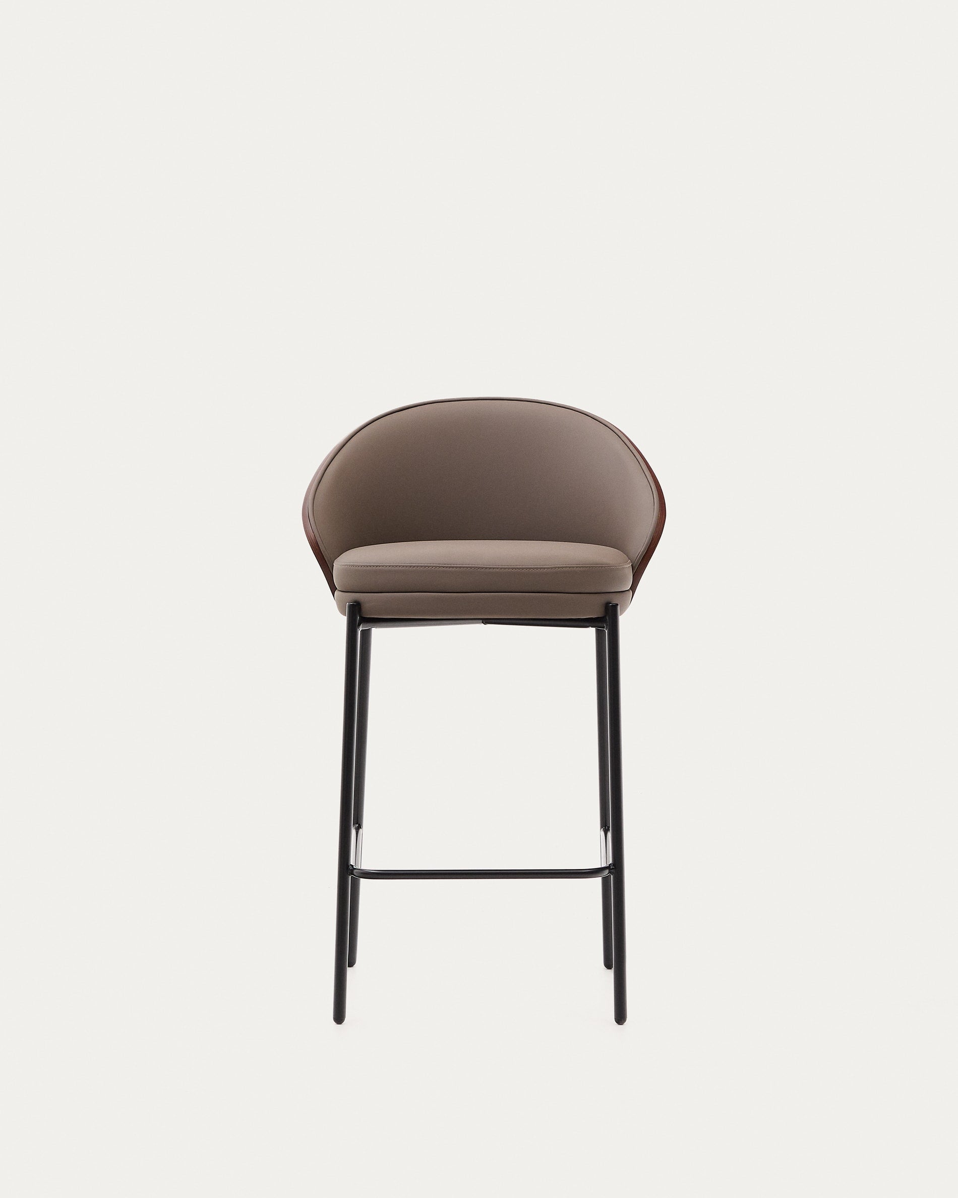 Eama Bar Bar Chair with a nut finish