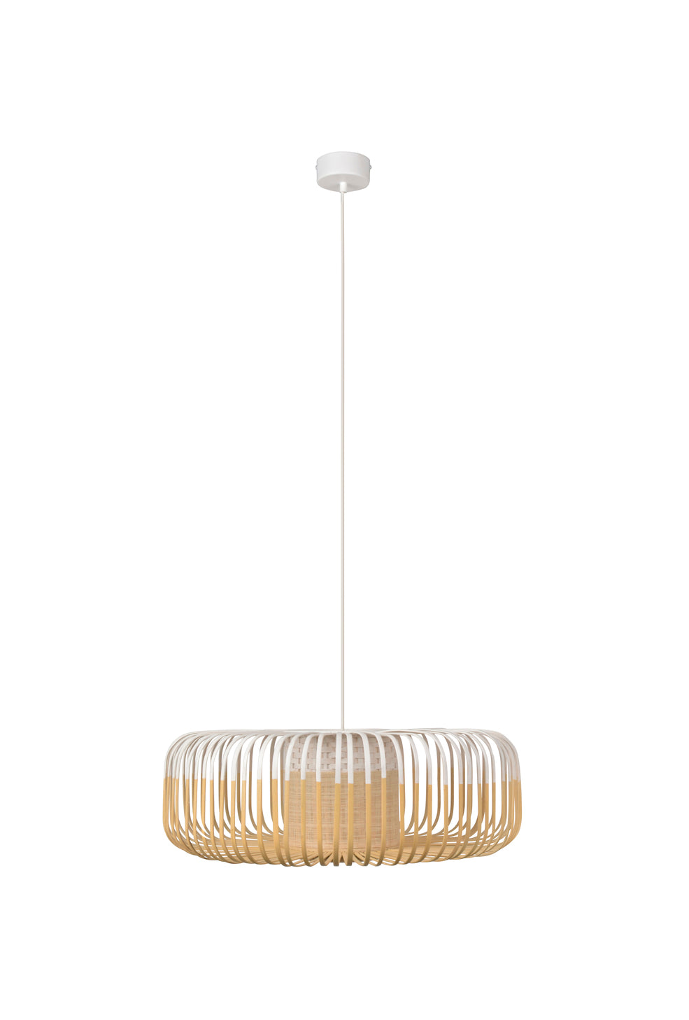 White Bamboo hanging lamp