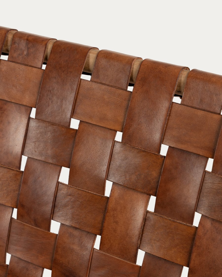 Calixt armchair brown leather