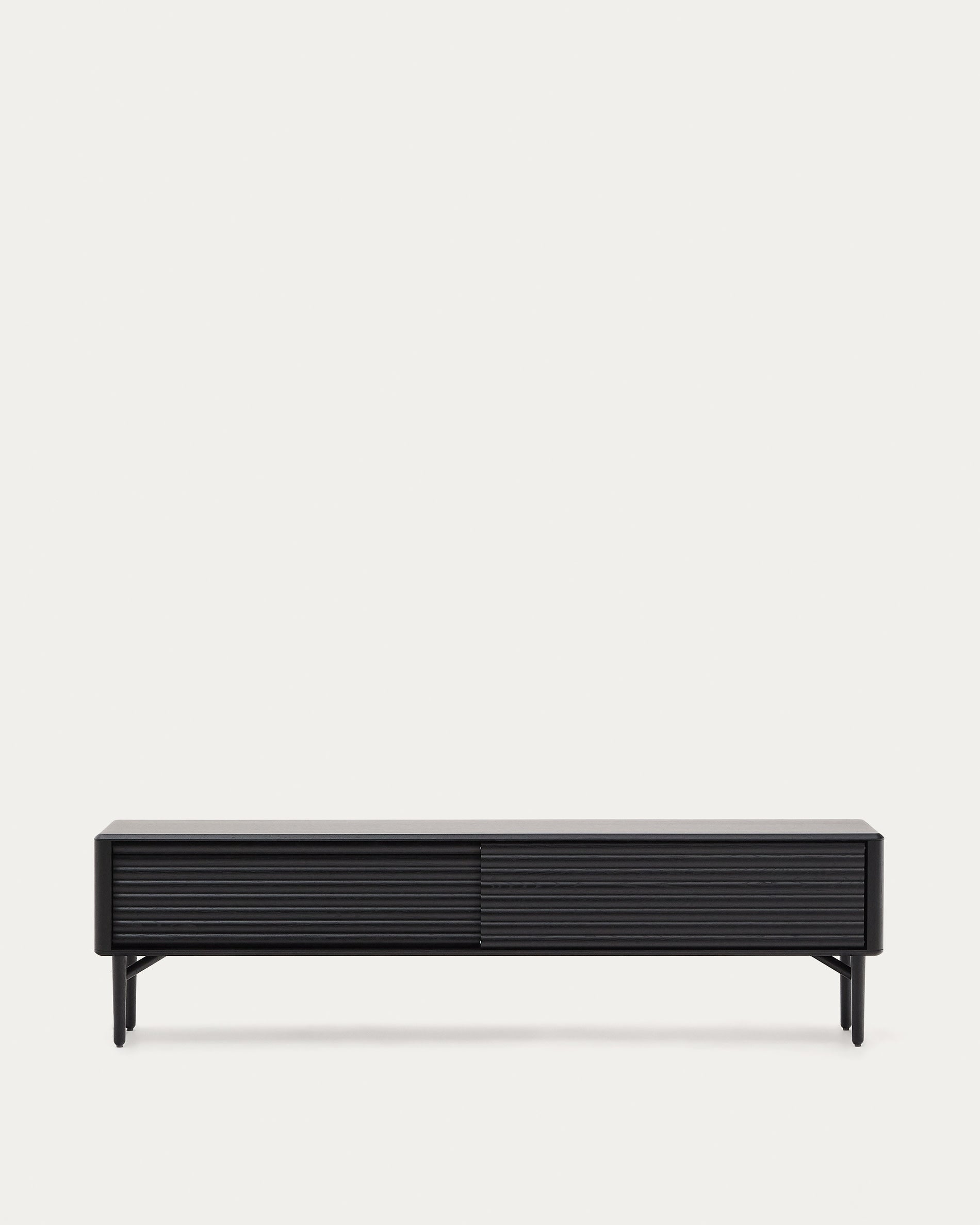 RTV cabinet Lenon oak veneer with black finish