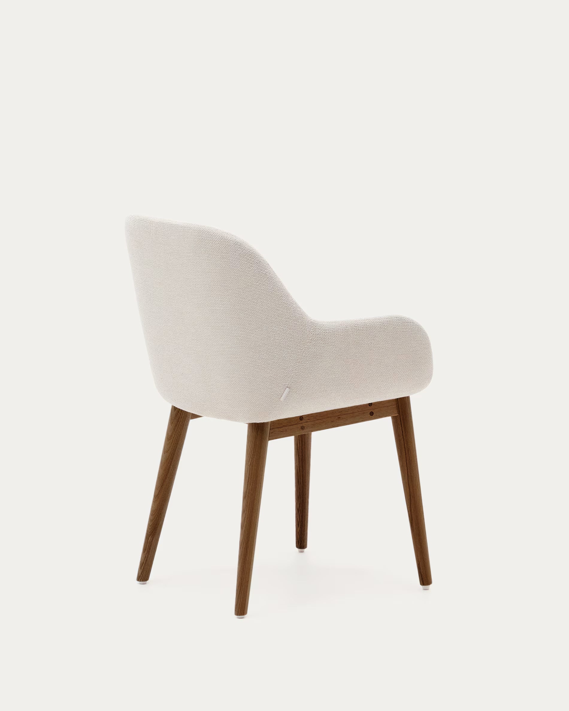 KONNA Chair in Beige Chenille with Dark Ash Base