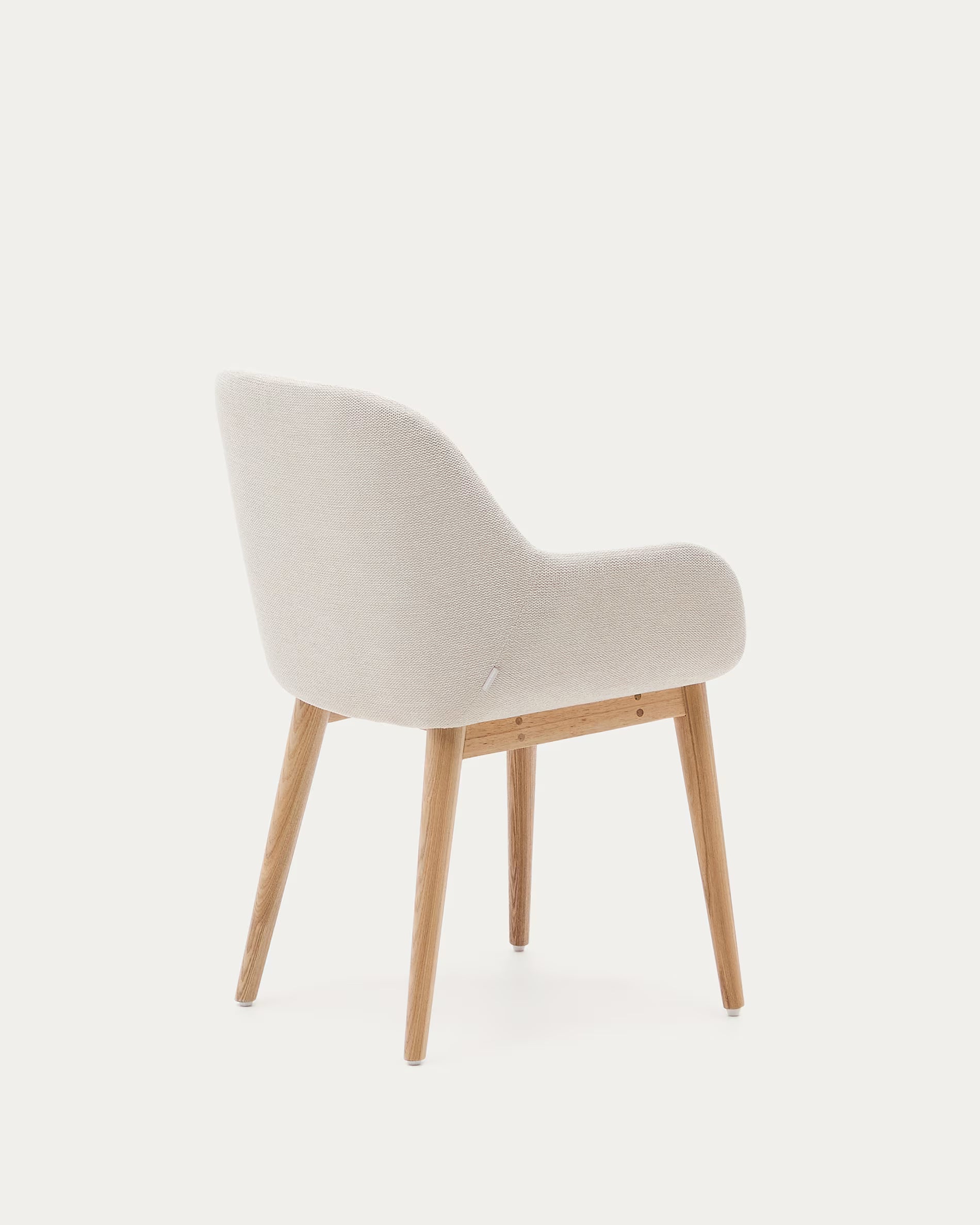 KONNA Chair in Beige Chenille with Ash Base