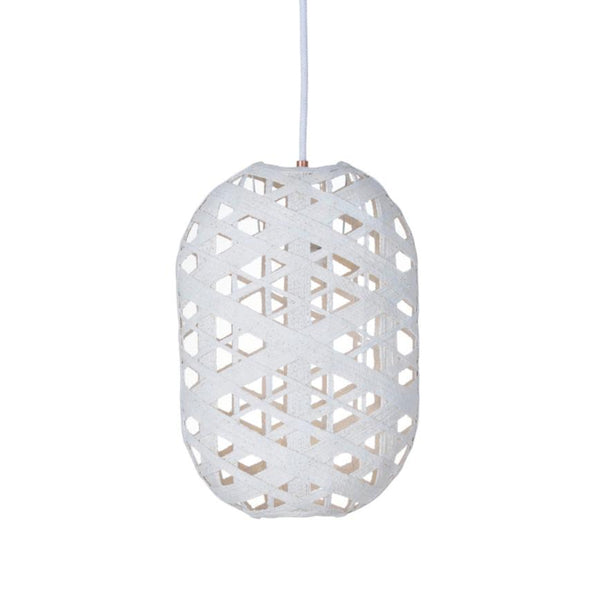 White capsule hanging lamp