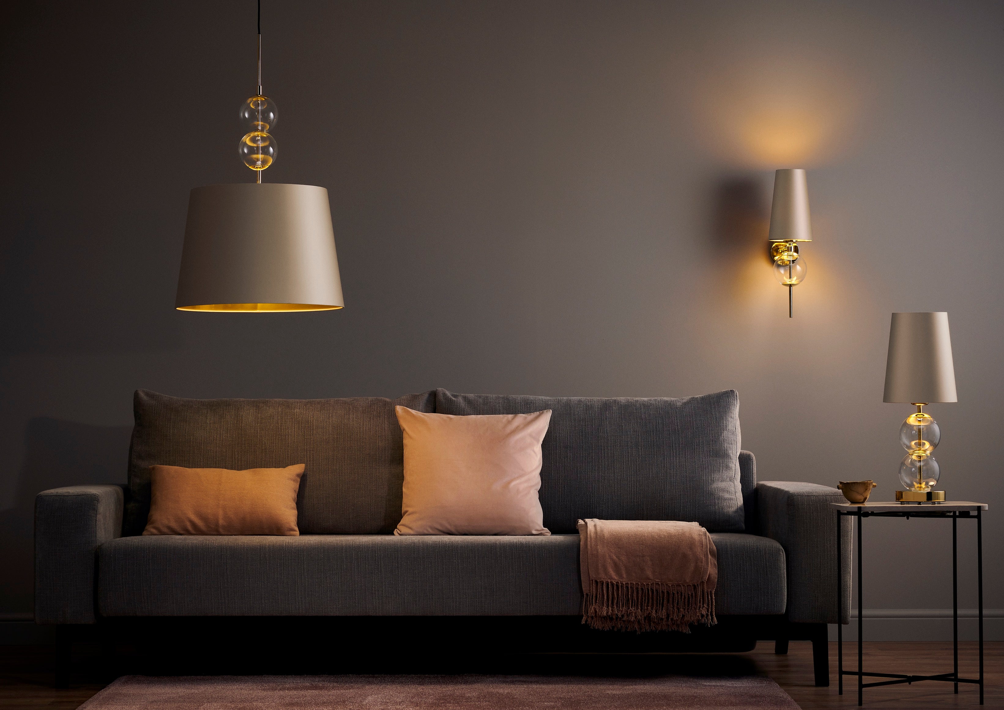 Wandleuchte COCO gold