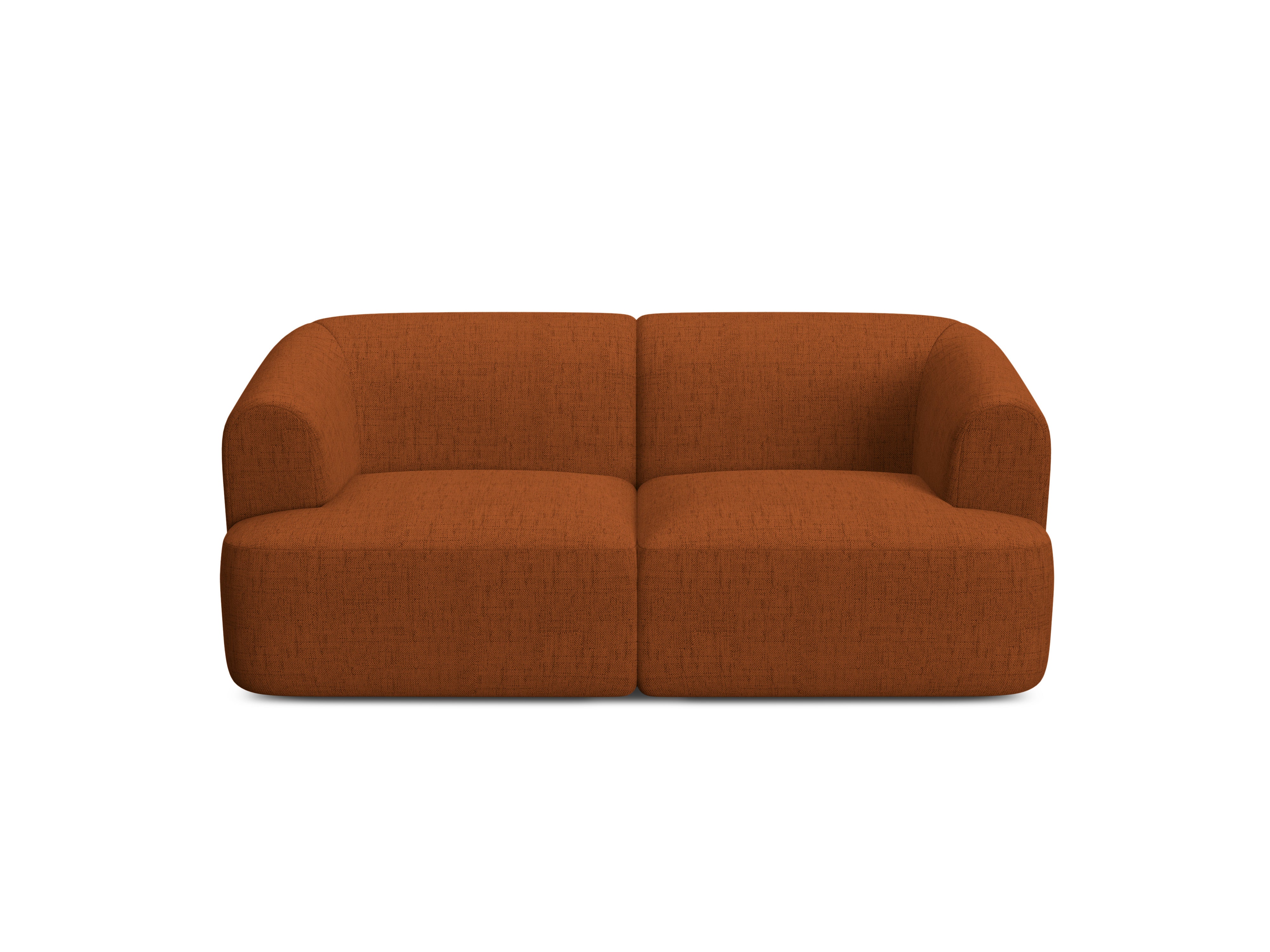 2-seater Sofa CAMPI brick chenille