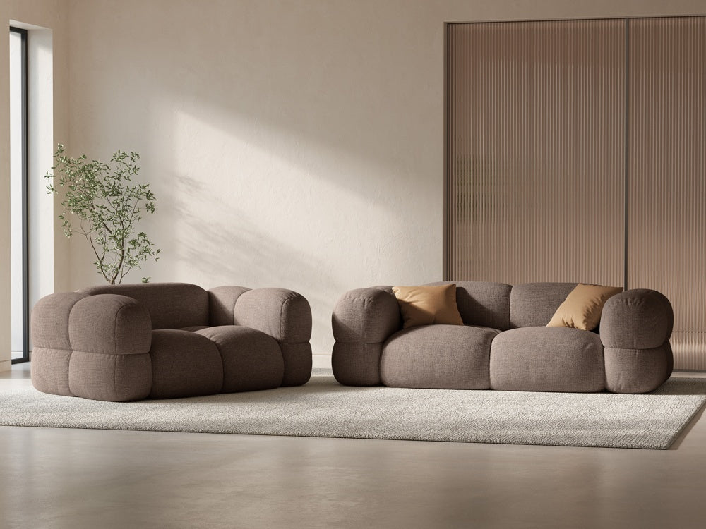 LORETTO cappuccino 2-seater sofa