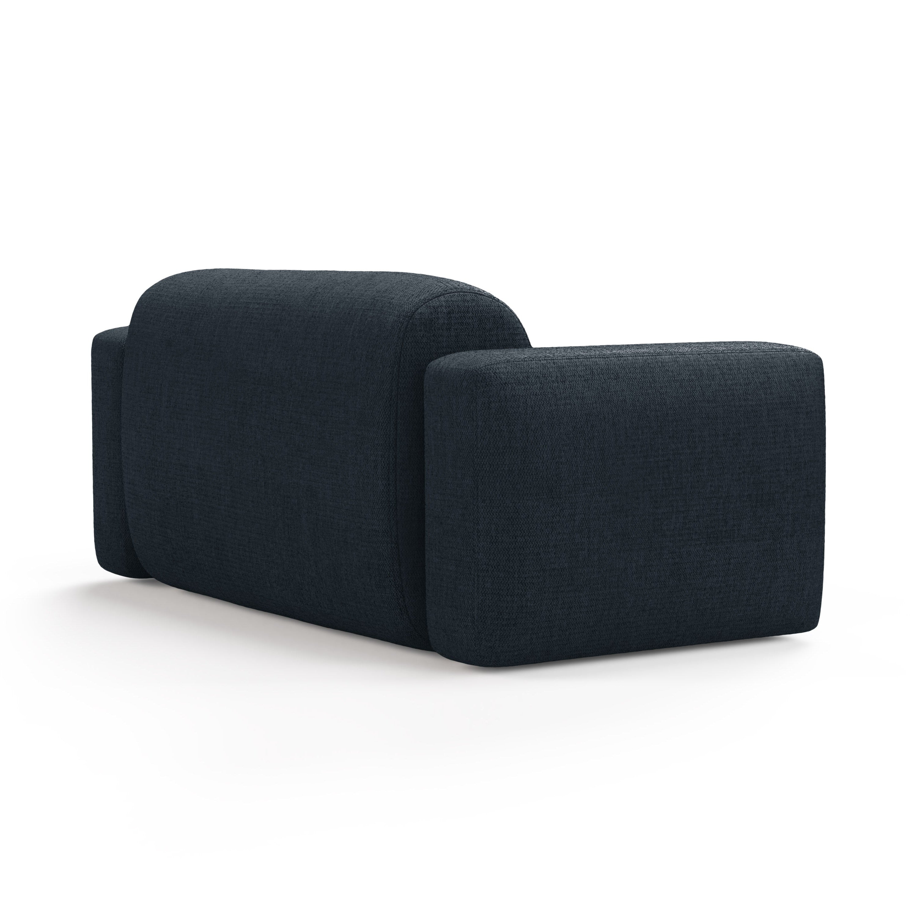 Sofa 2-sitzig STRINO blaue Chenille