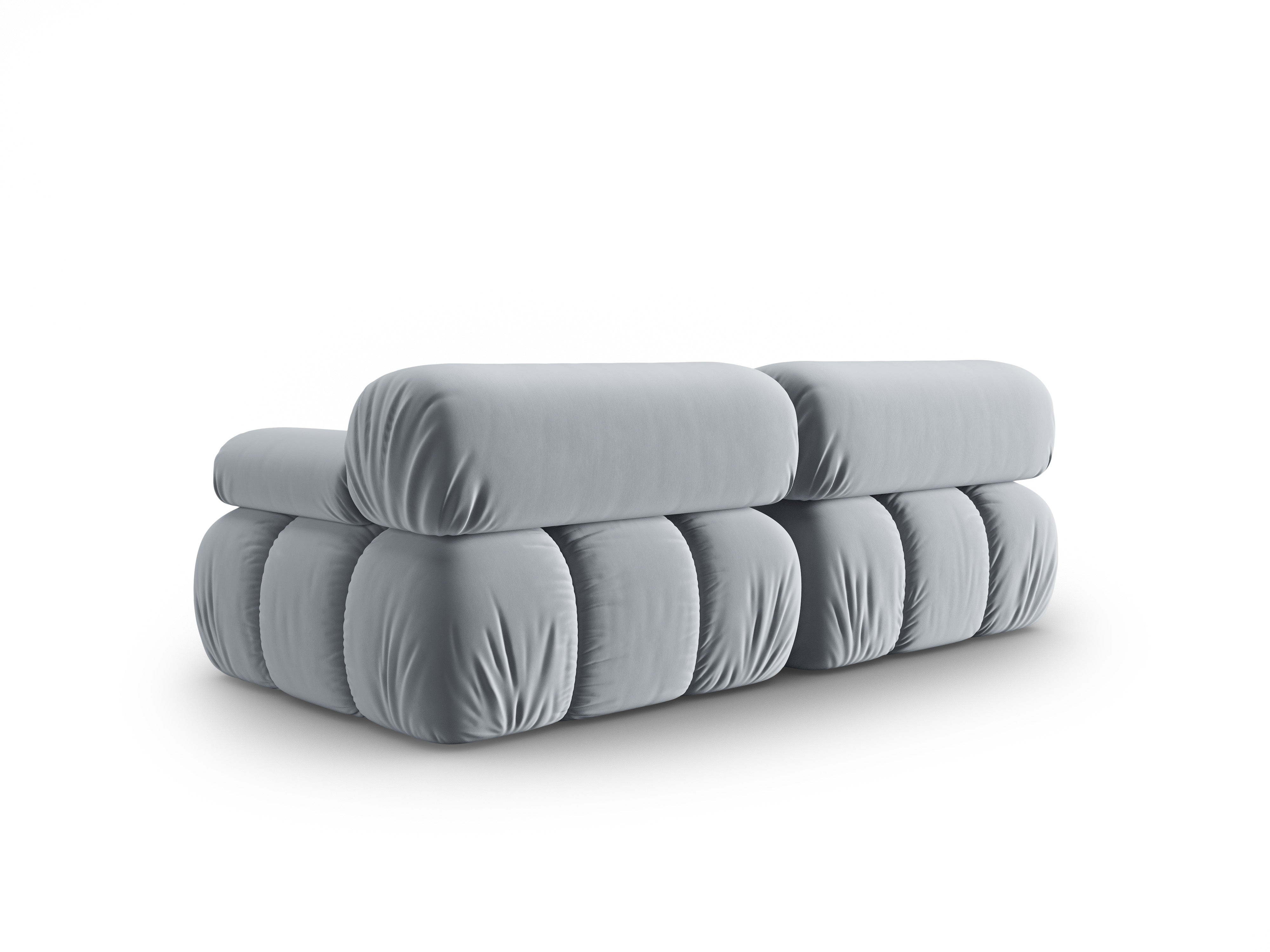 CORTINA Blue Velvet 2-Seater Sofa