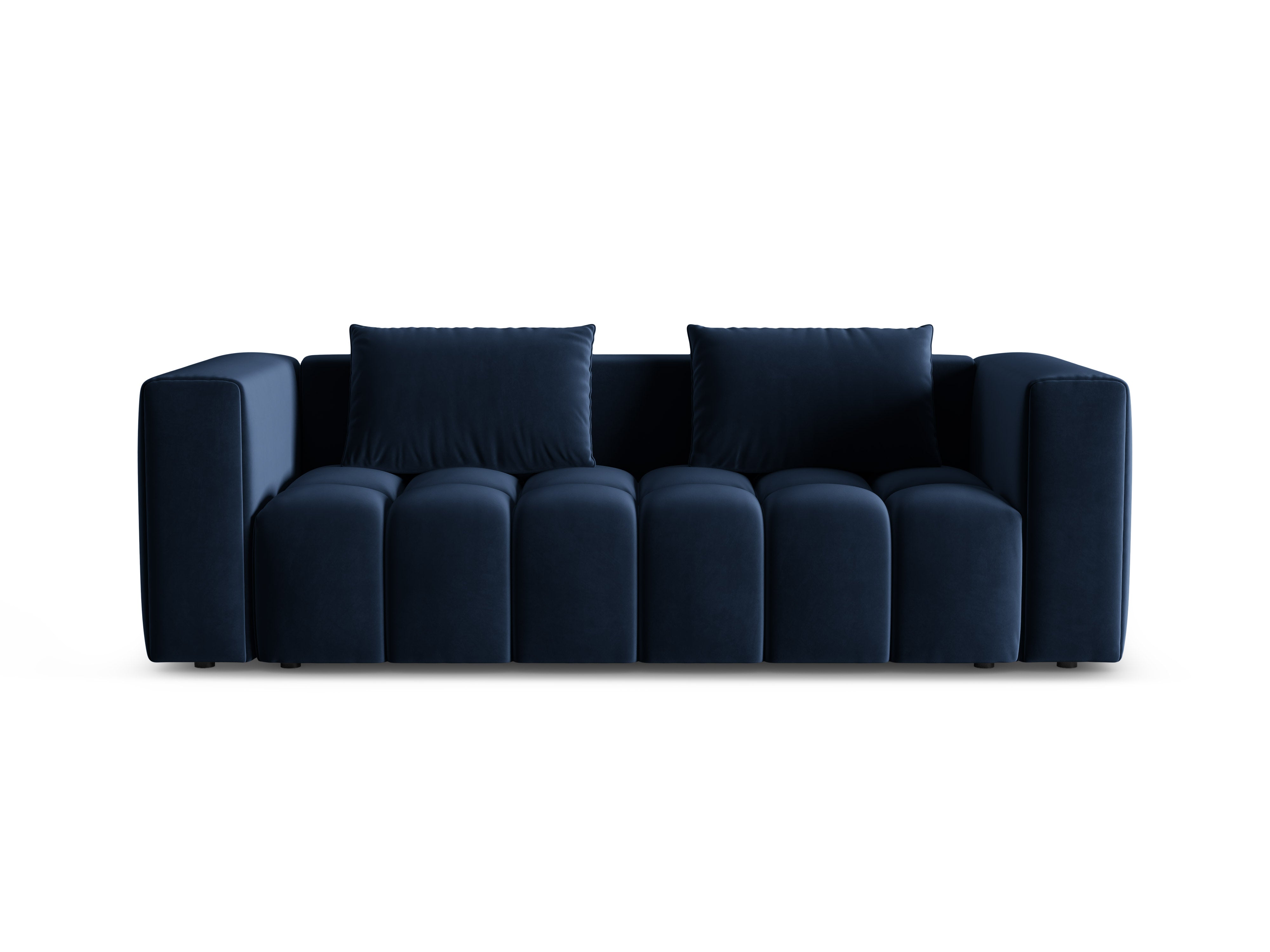 Velvet 3-Seater Sofa with Sleeping Function VERONA Royal Blue