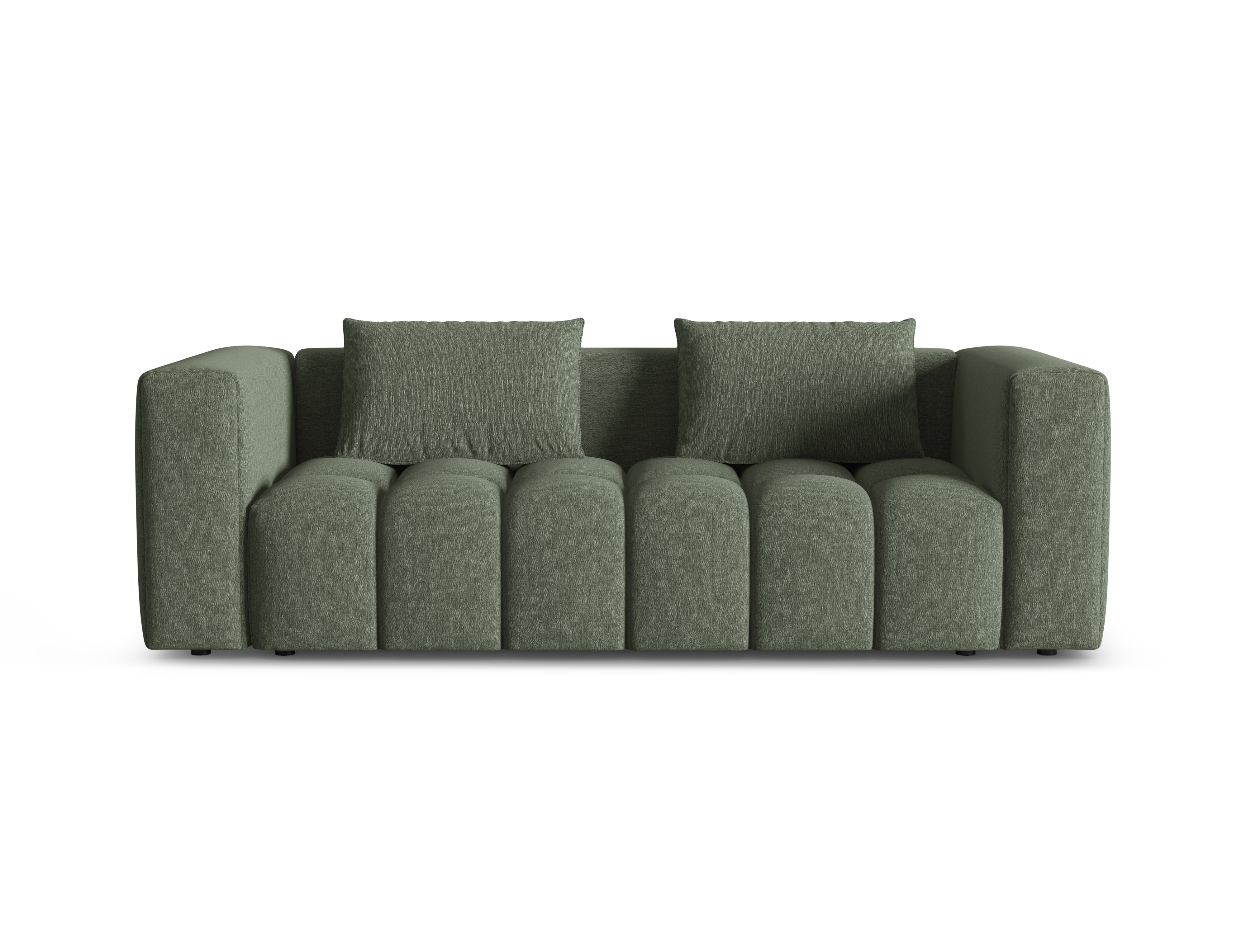 3-Seater Sofa with Sleeping Function VERONA Olive