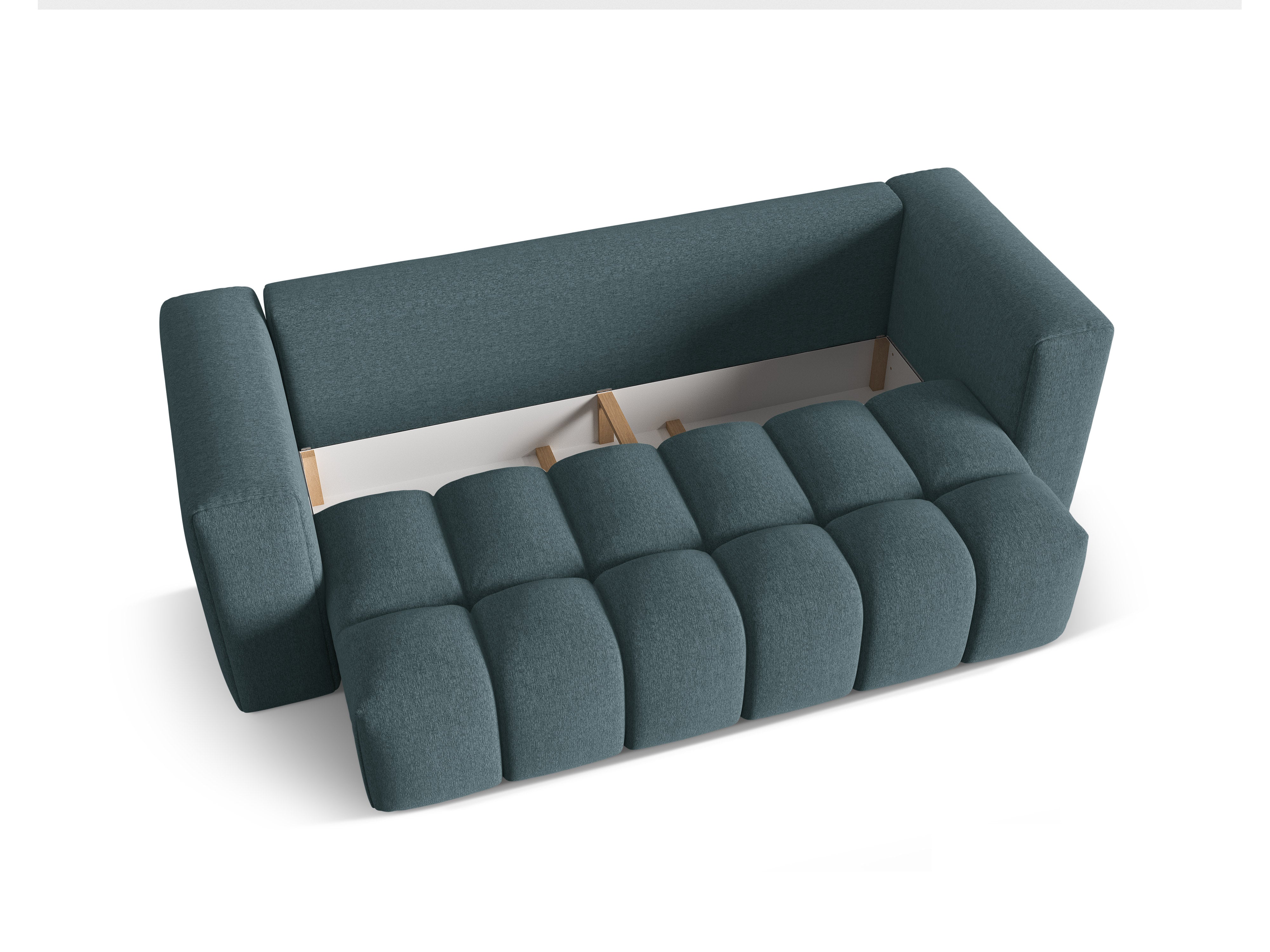 3-Seater Sofa with Sleeping Function VERONA Light Blue