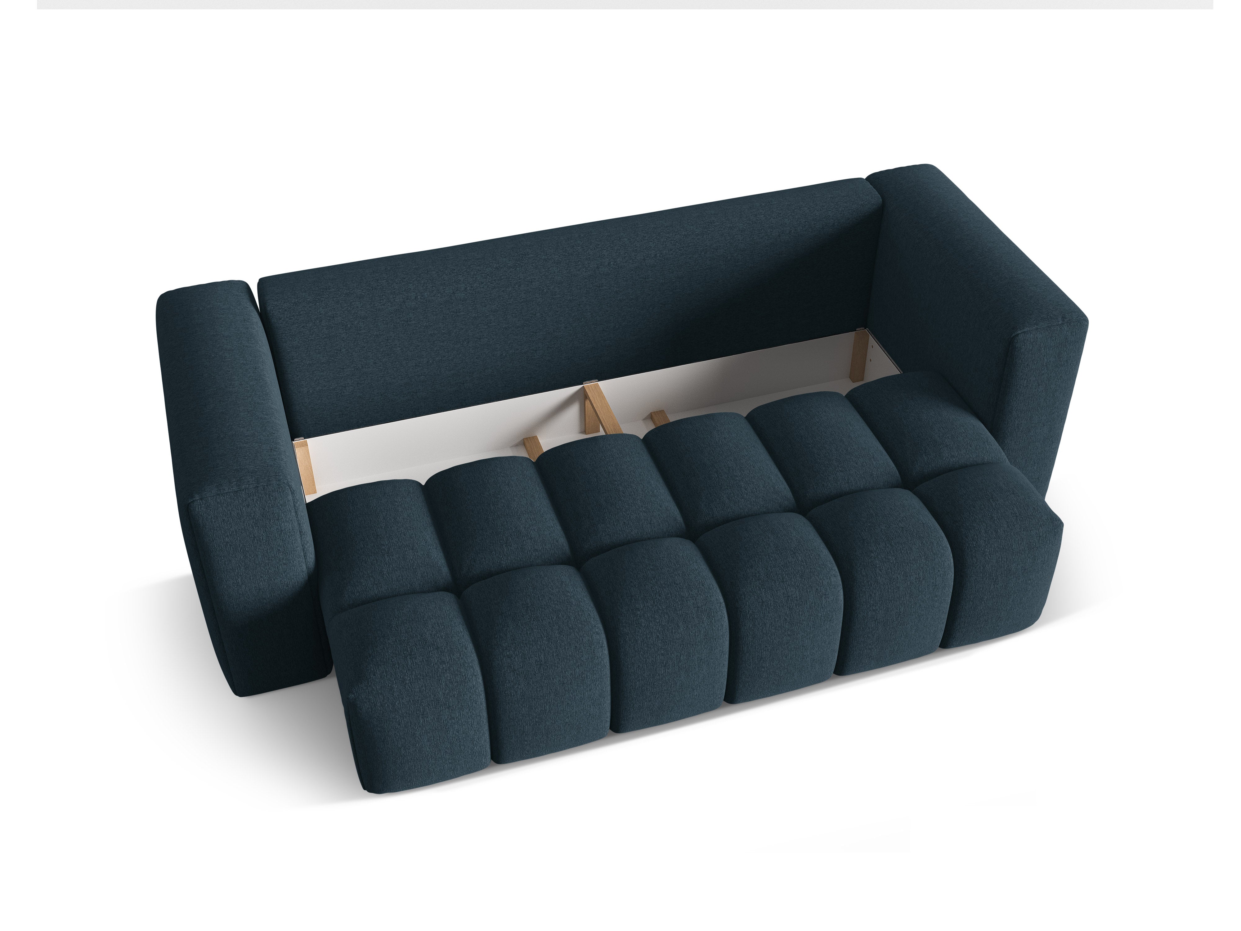 3-Seater Sofa with Sleeping Function VERONA Dark Blue