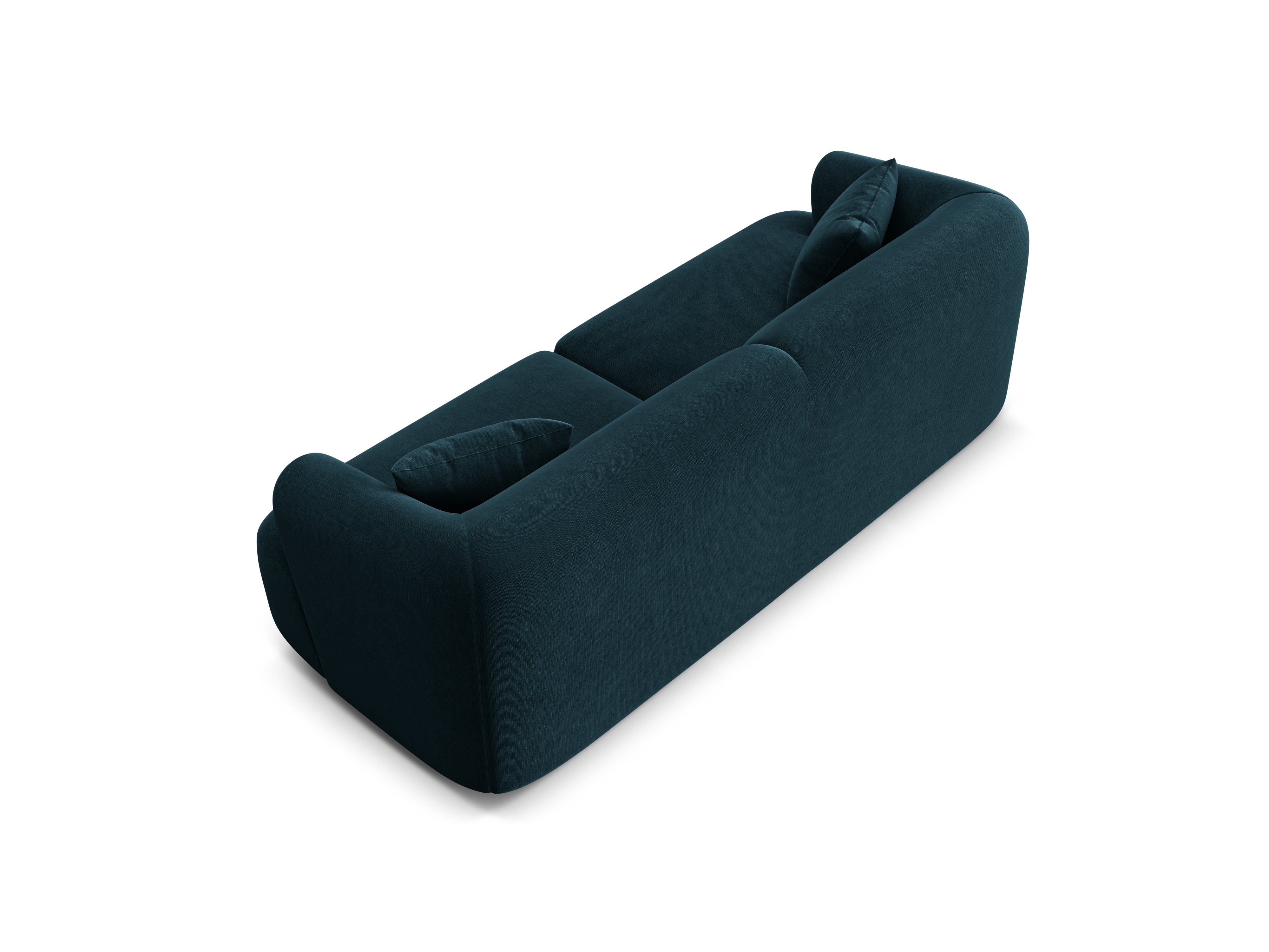 Sofa aus Samt 3-sitzig CAMPI petrol