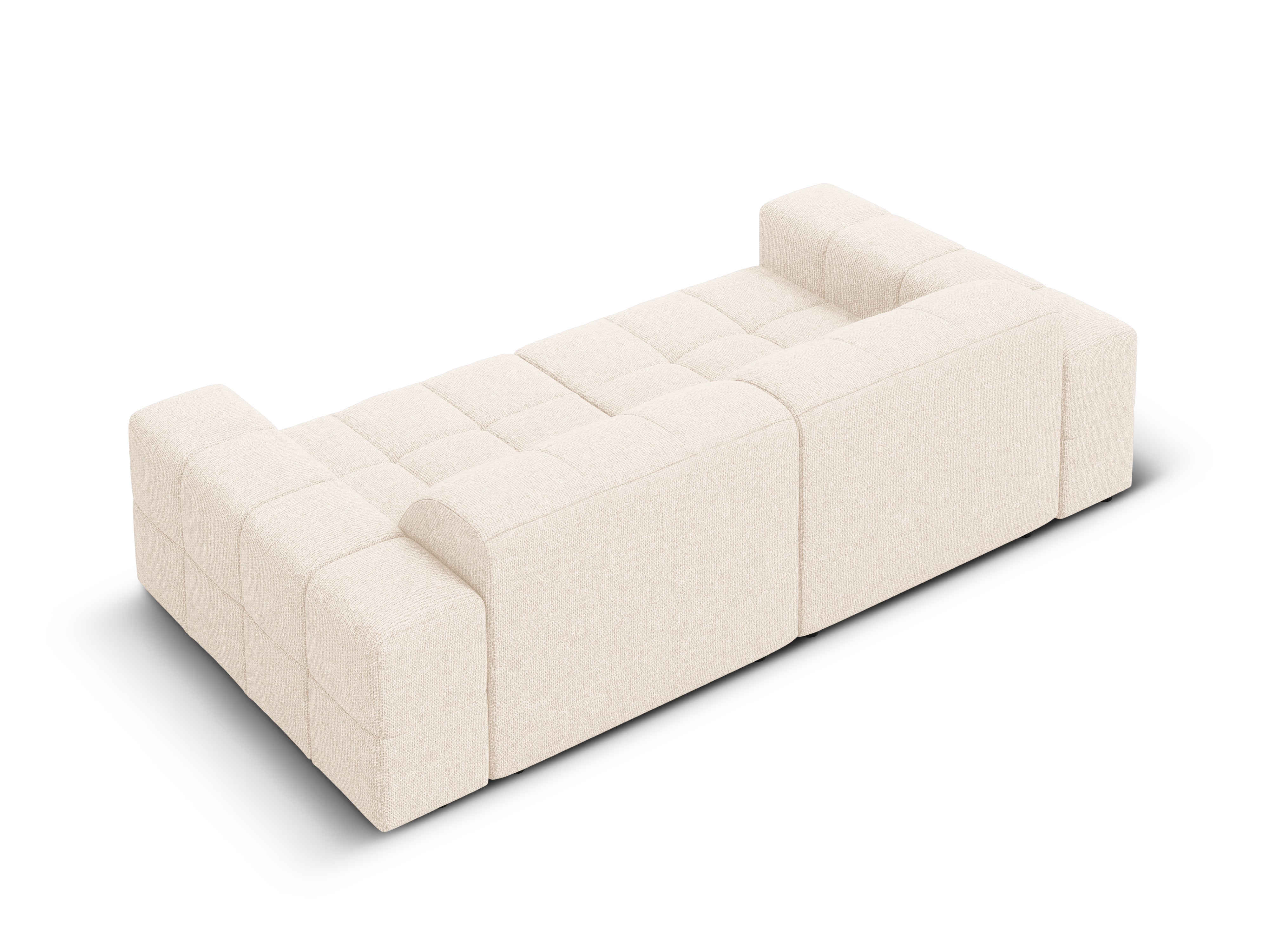 Sofa 3-osobowa CHICAGO jasnobeżowy szenil z podłokietnikami