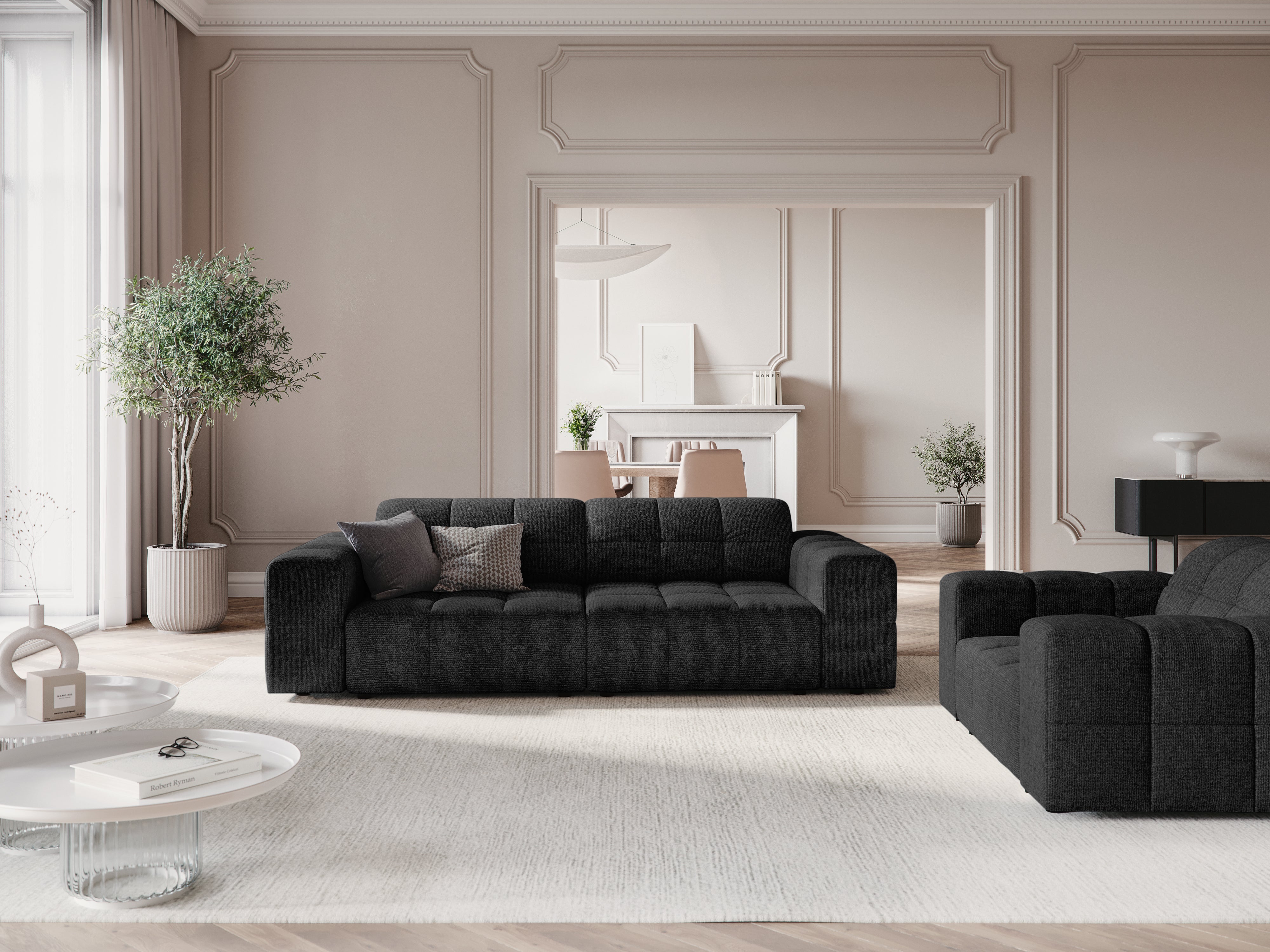 Chicago black sofa black sofa