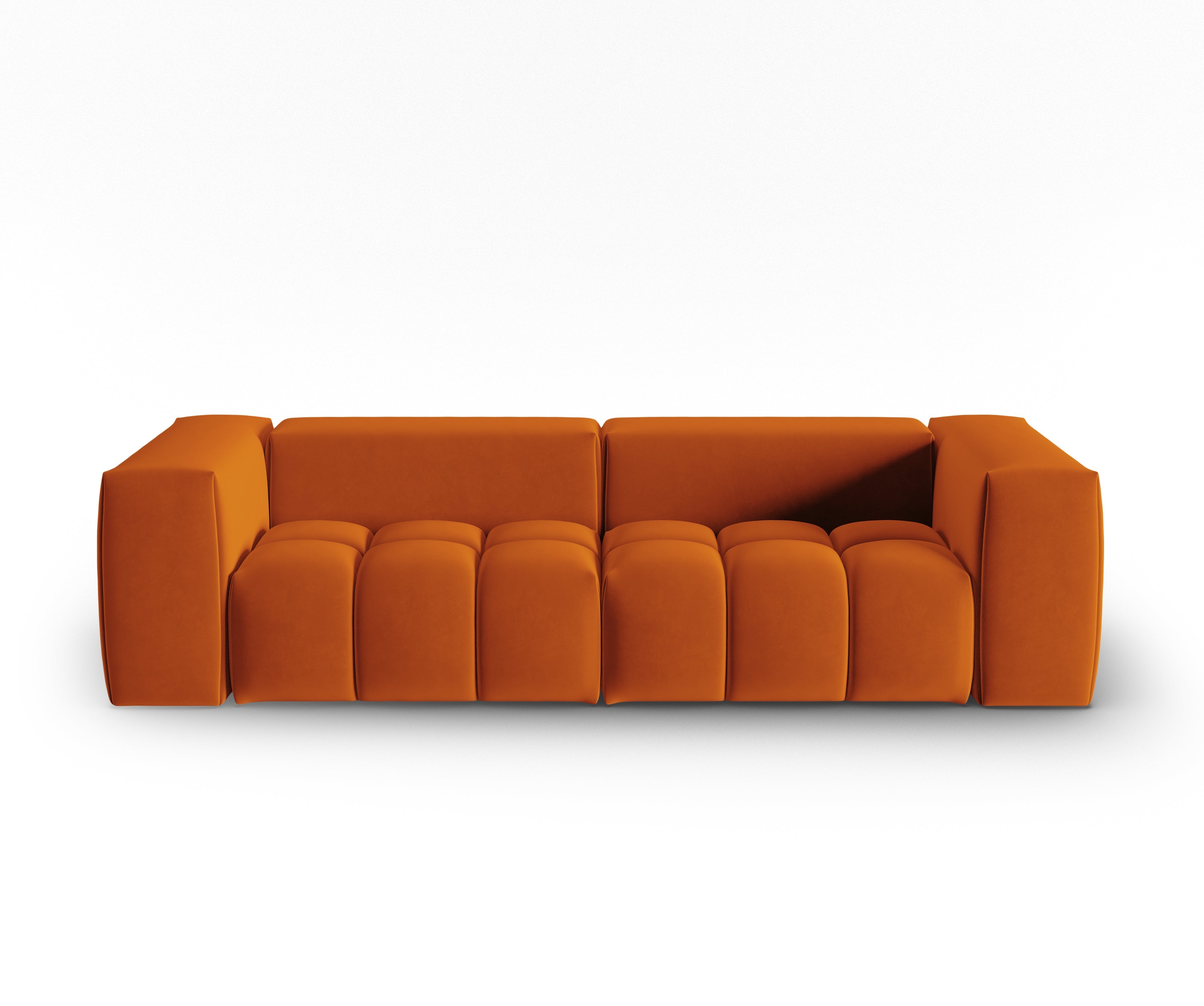 Velvet Sofa for 3 VERONA Brick