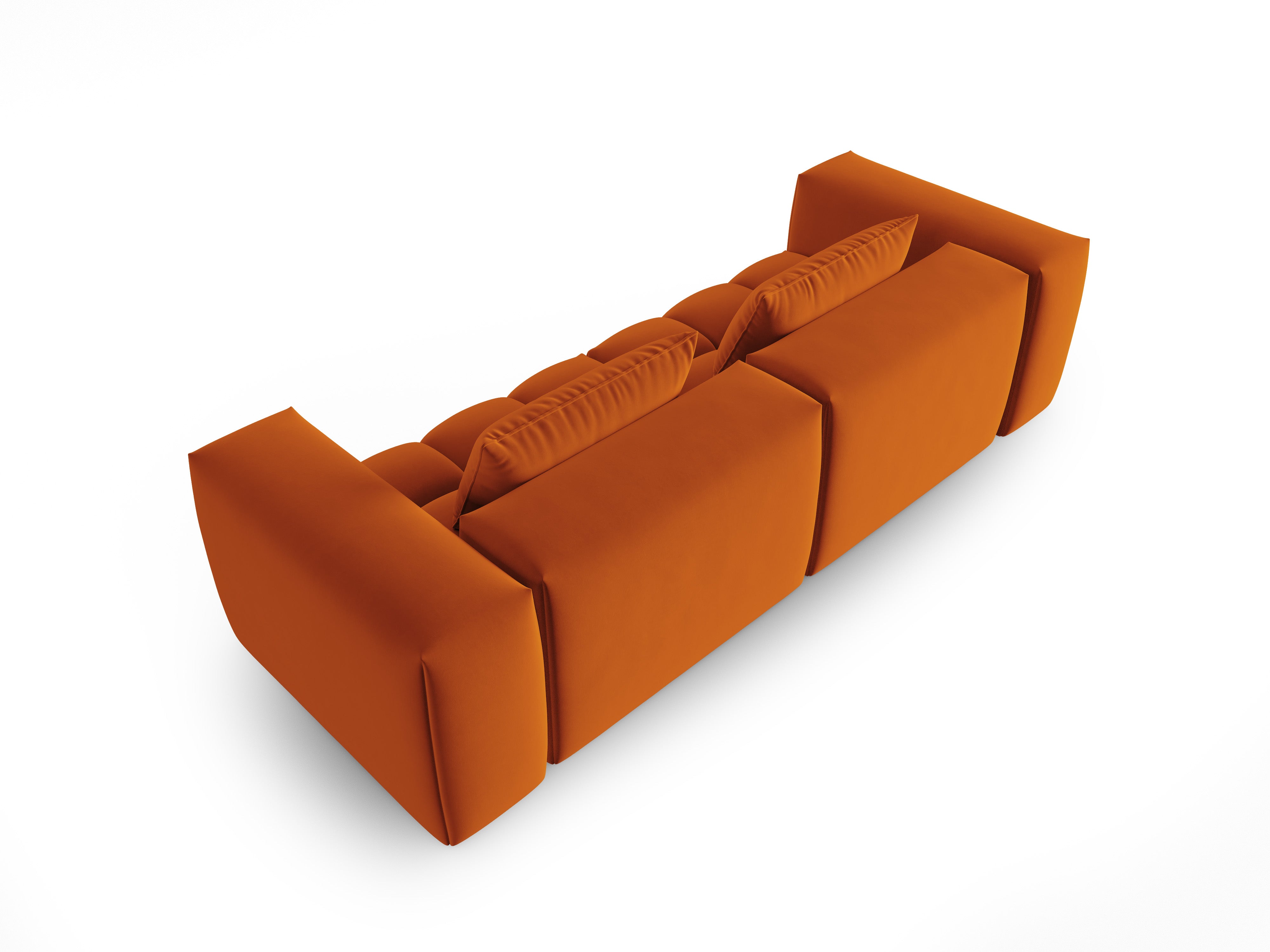 Velvet Sofa for 3 VERONA Brick