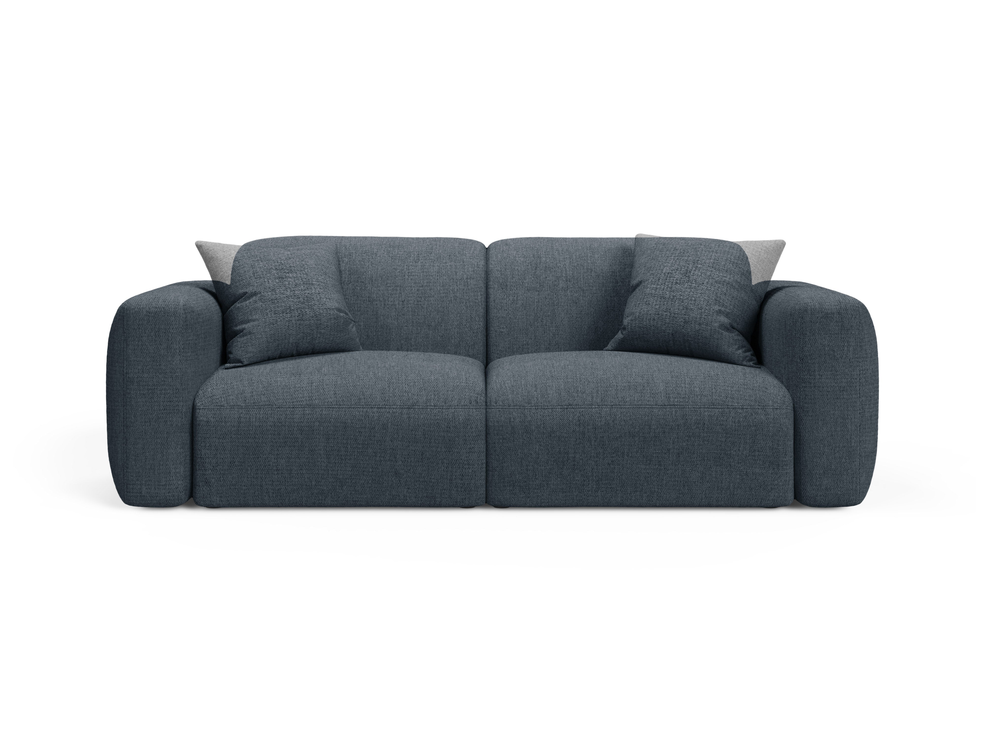 Sofa 3-Sitzer STRINO blau Chenille